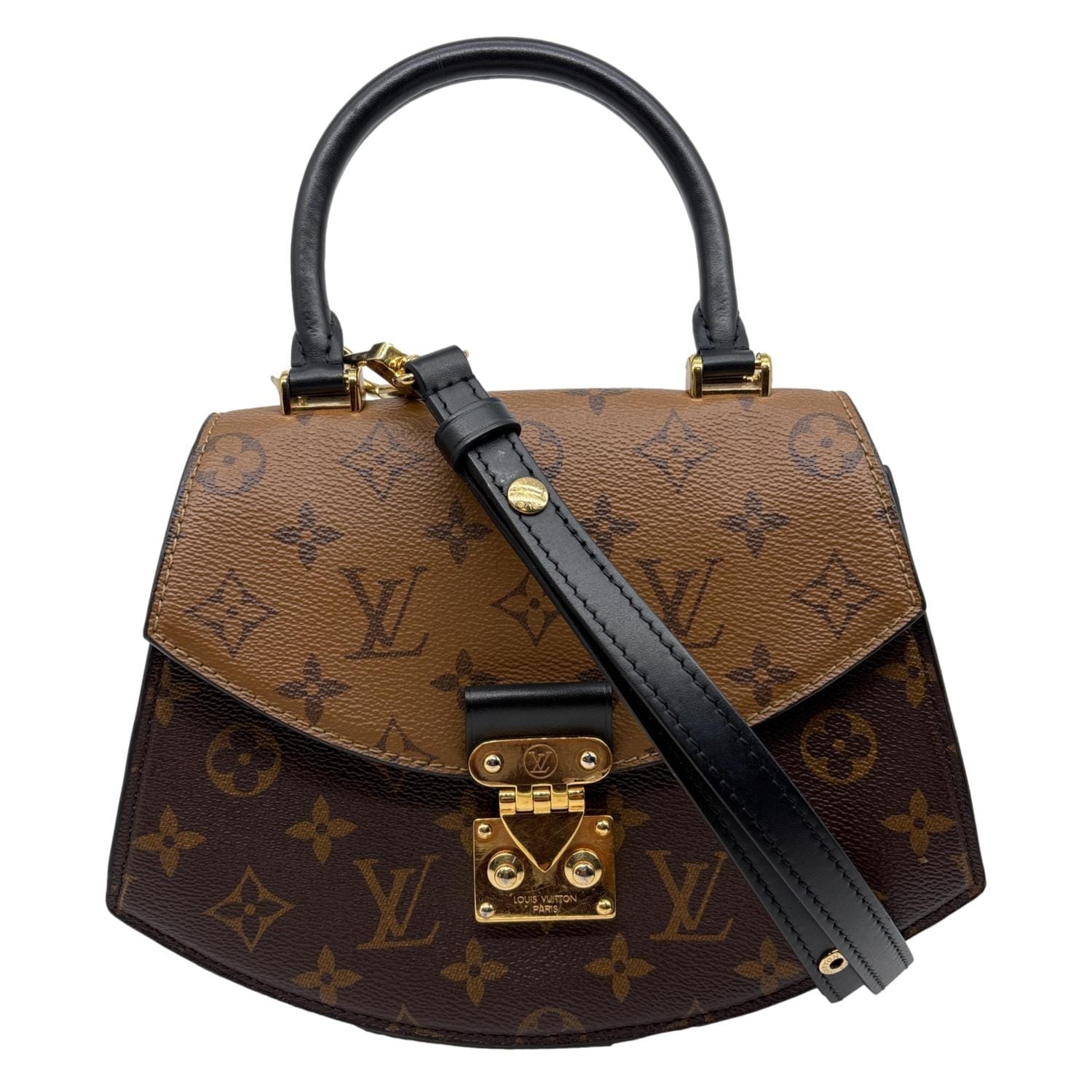 LOUIS VUITTON Tilsitt Reverse Monogram Shoulder Bag Brown