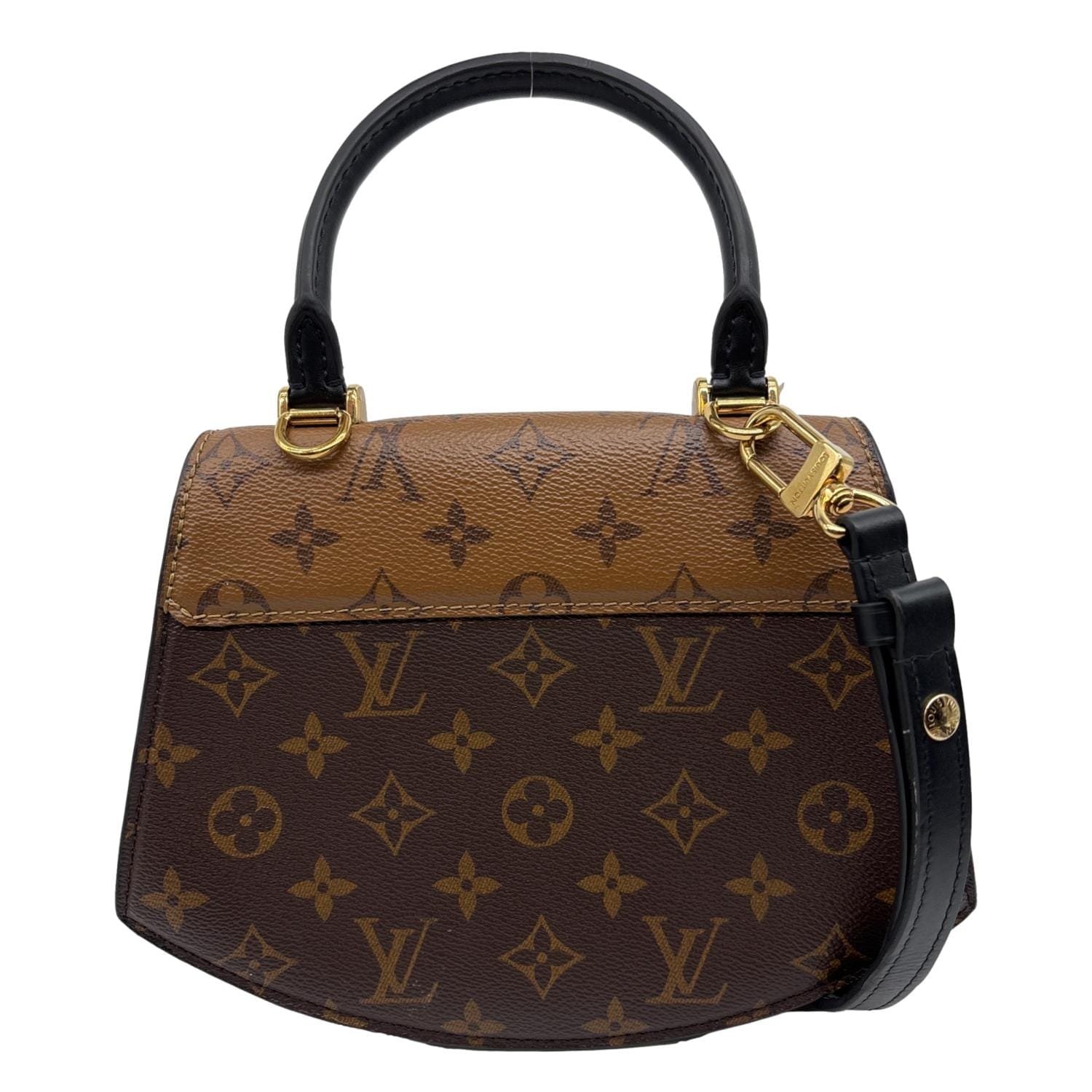 LOUIS VUITTON Tilsitt Reverse Monogram Shoulder Bag Brown