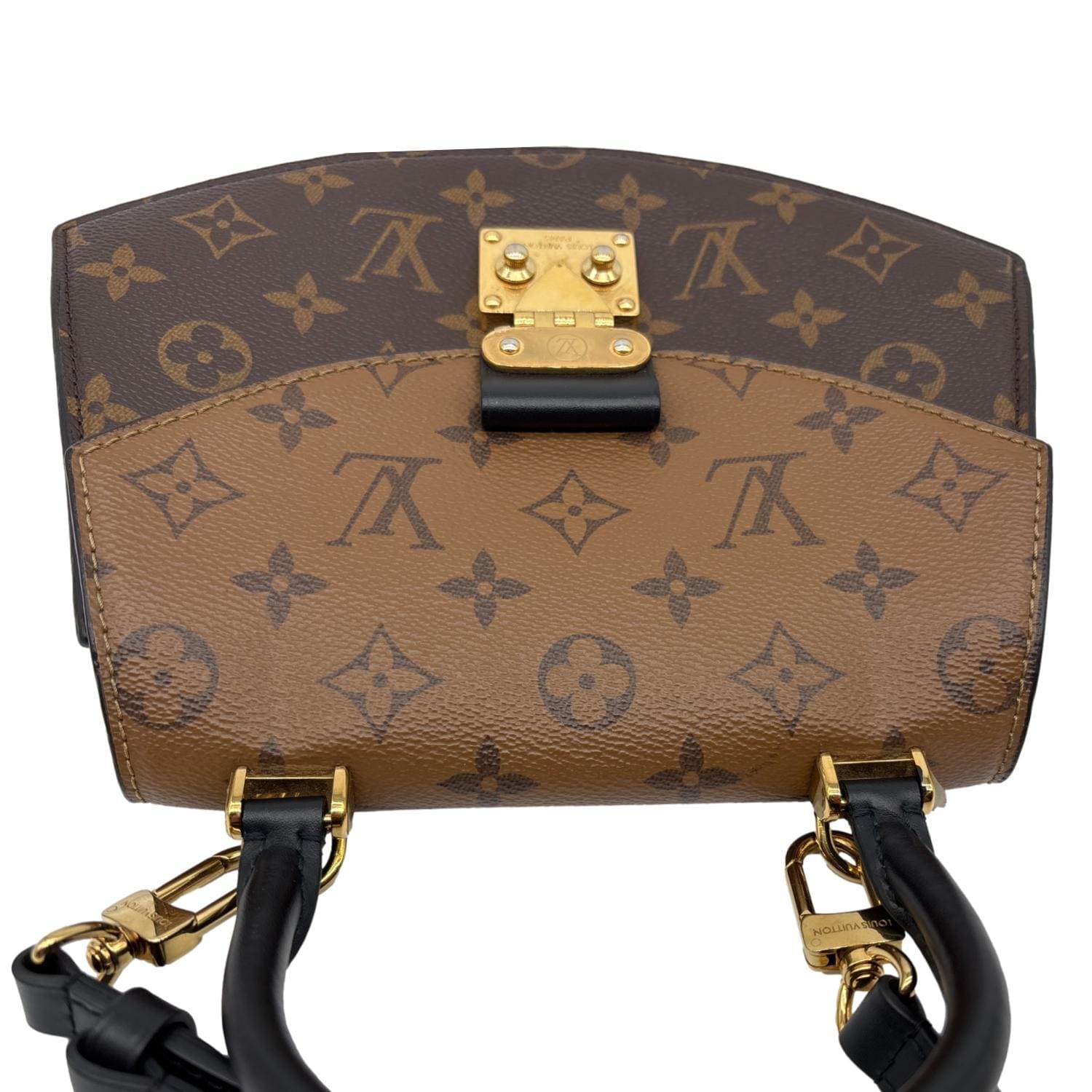LOUIS VUITTON Tilsitt Reverse Monogram Shoulder Bag Brown