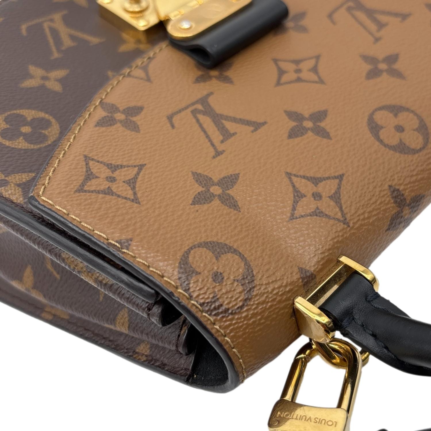 LOUIS VUITTON Tilsitt Reverse Monogram Shoulder Bag Brown