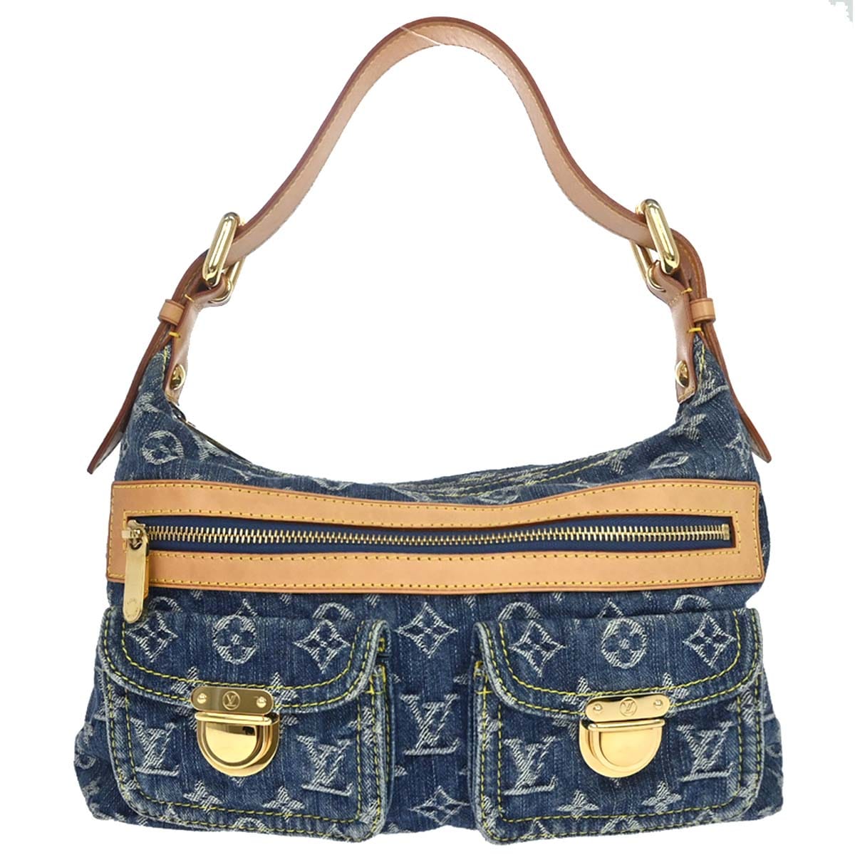 Louis Vuitton Blue Monogram Denim Baggy PM Shoulder Bag M95049