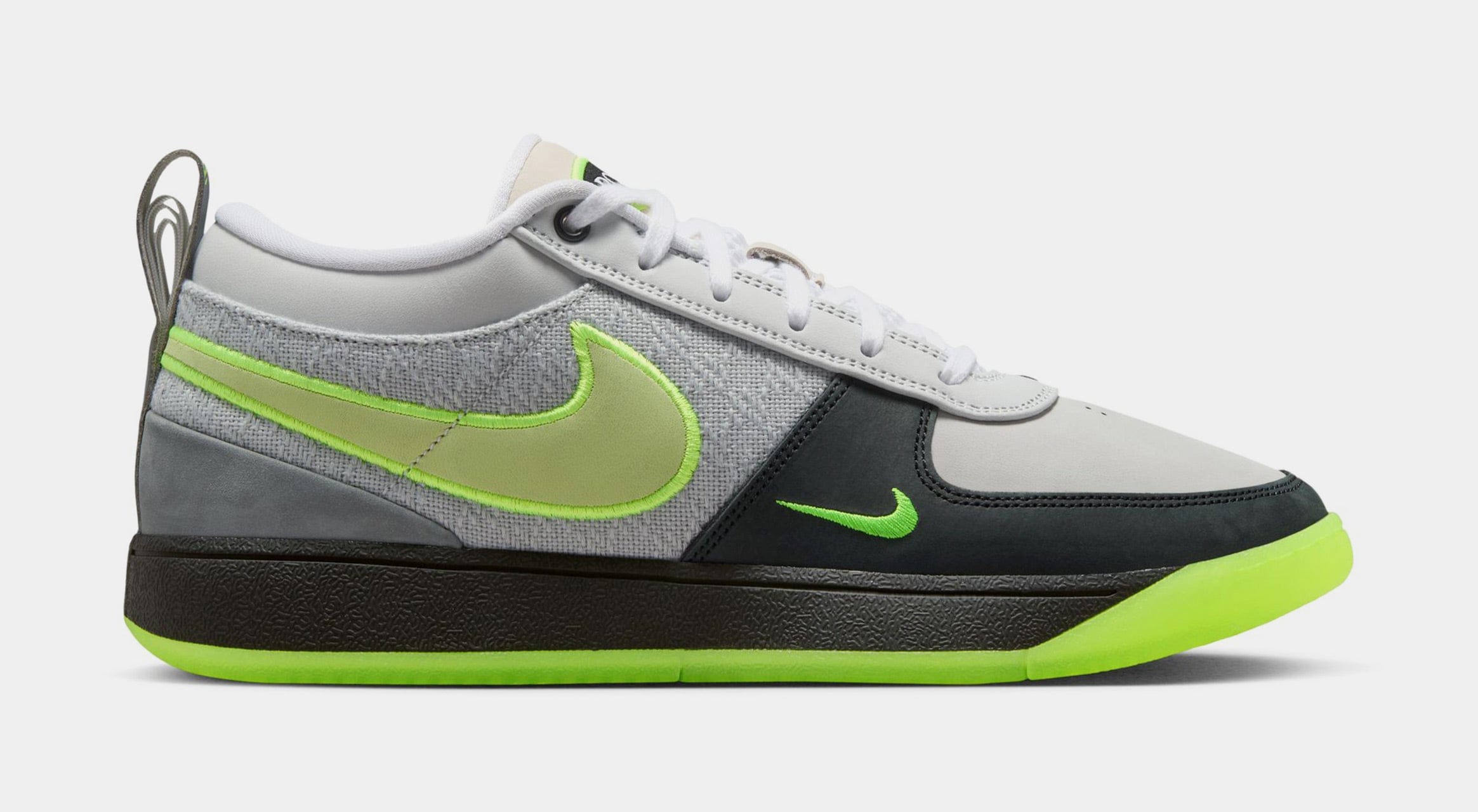 Nike Book 1 AM Neon Mens Lifestyle Shoes (Light Smoke Grey/Volt/Black)