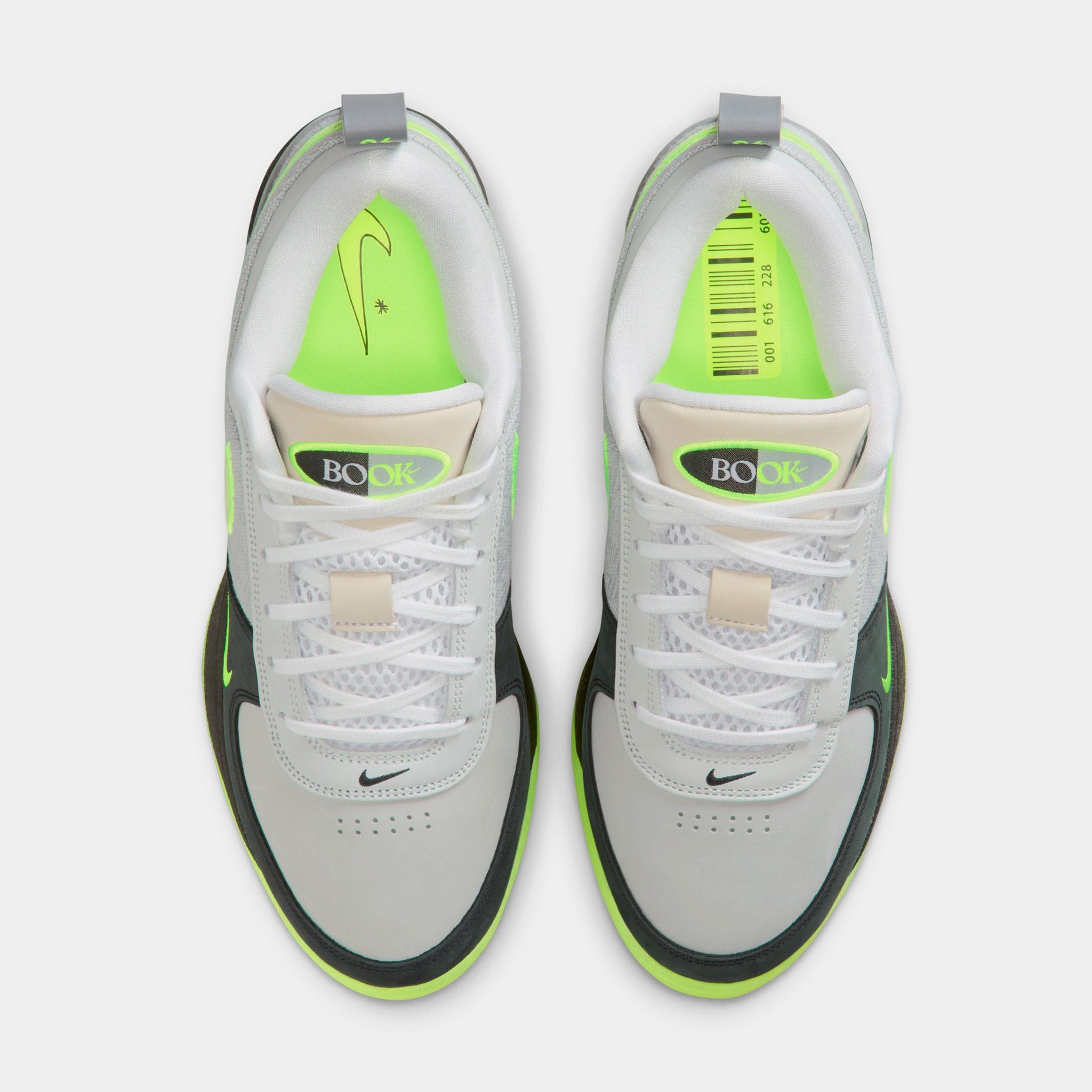 Nike Book 1 AM Neon Mens Lifestyle Shoes (Light Smoke Grey/Volt/Black)