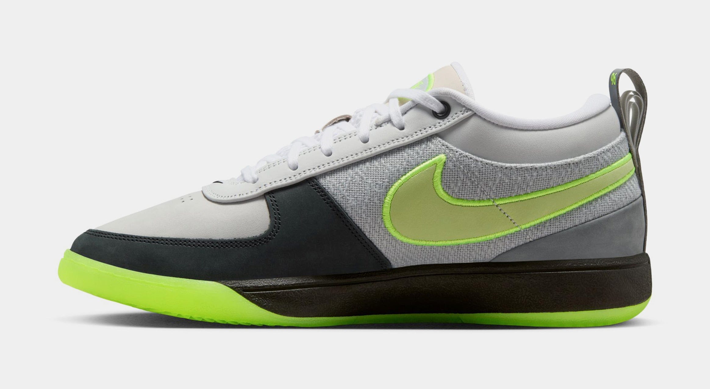 Nike Book 1 AM Neon Mens Lifestyle Shoes (Light Smoke Grey/Volt/Black)