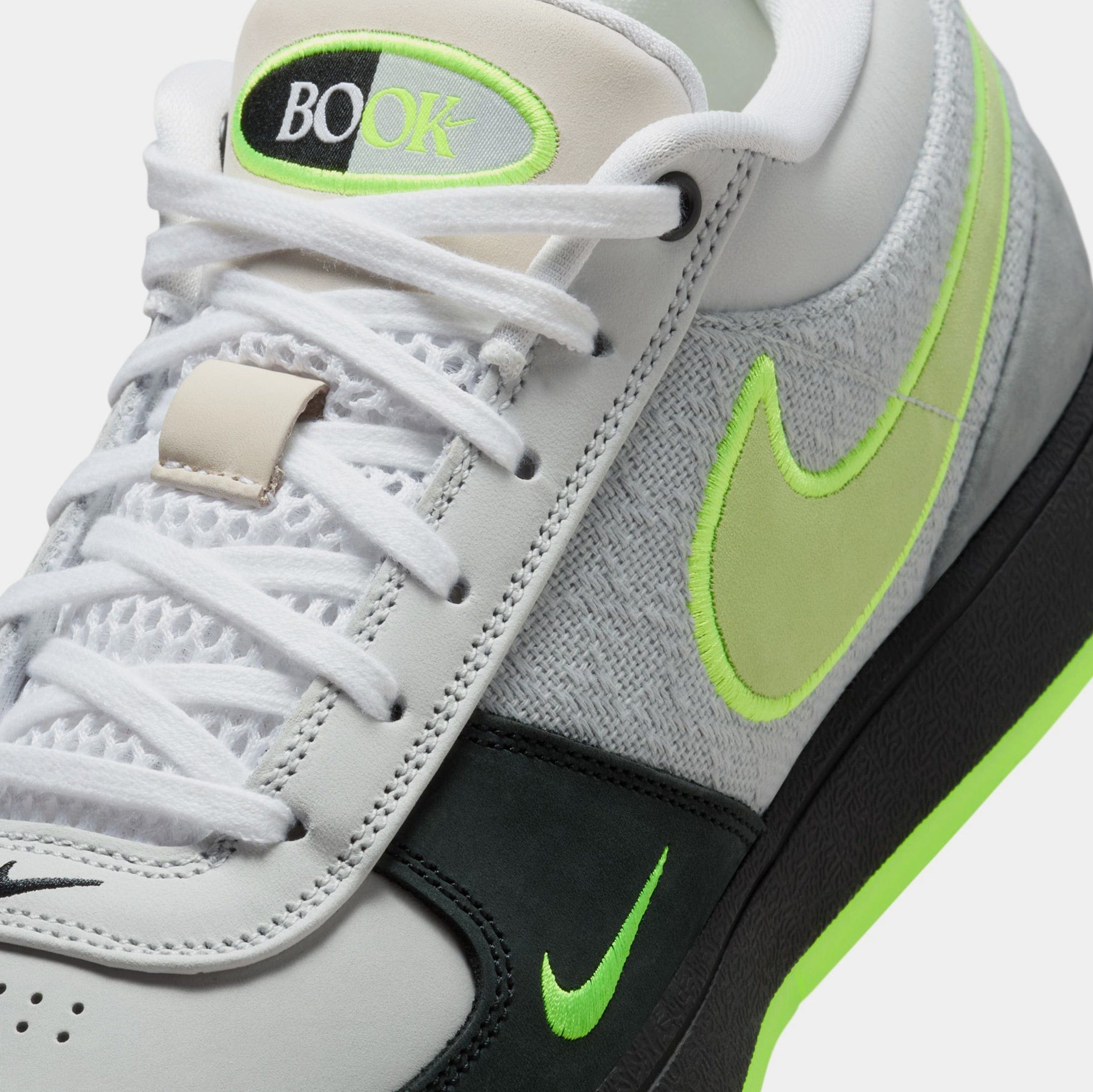 Nike Book 1 AM Neon Mens Lifestyle Shoes (Light Smoke Grey/Volt/Black)