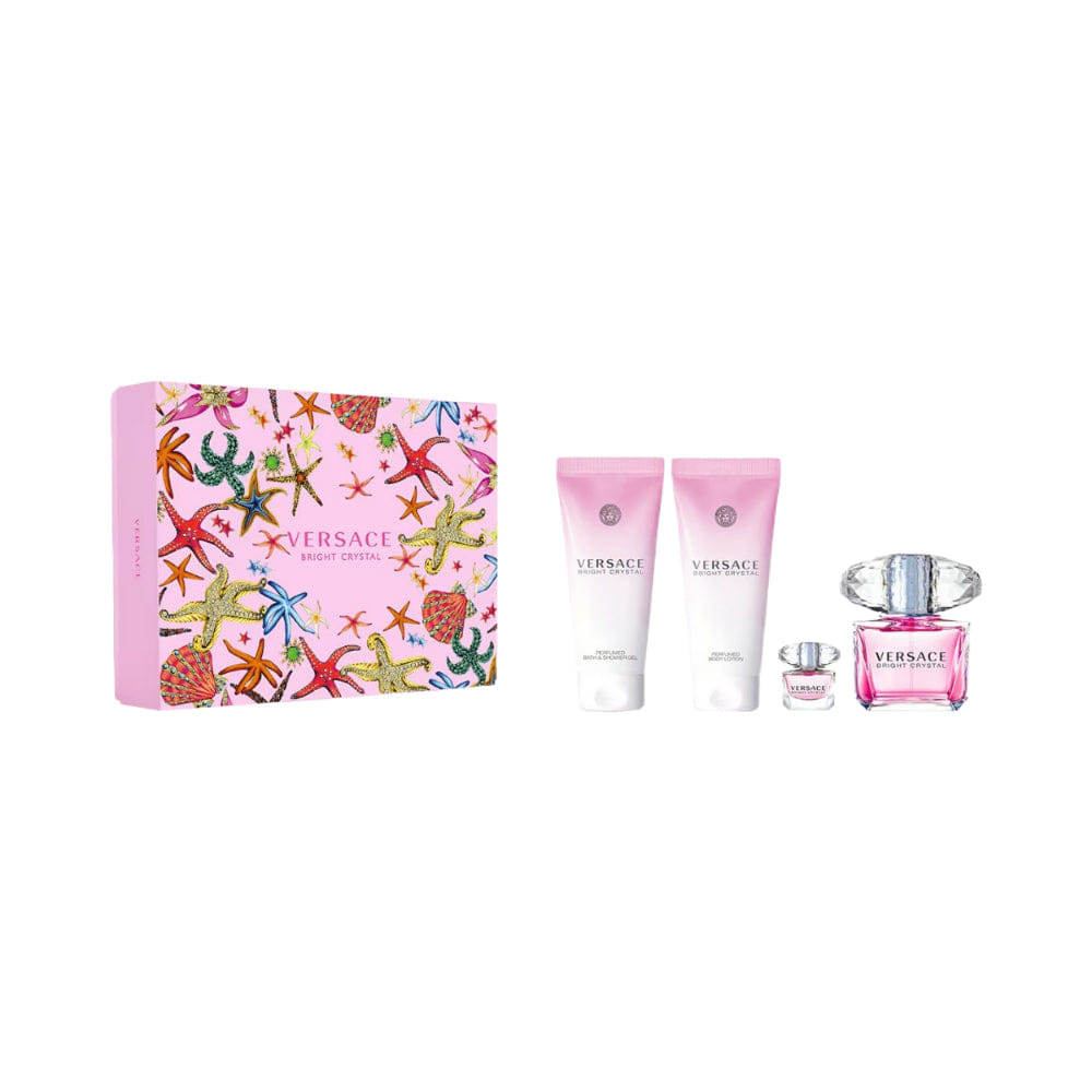 Versace Bright Crystal 4 Piece 90 ml Eau de Toilette