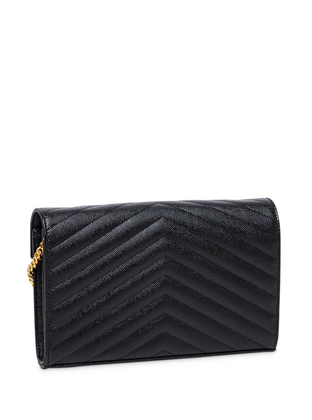 Saint Laurent Women Crossbody Bag Cassandra In Black Chevron Leather