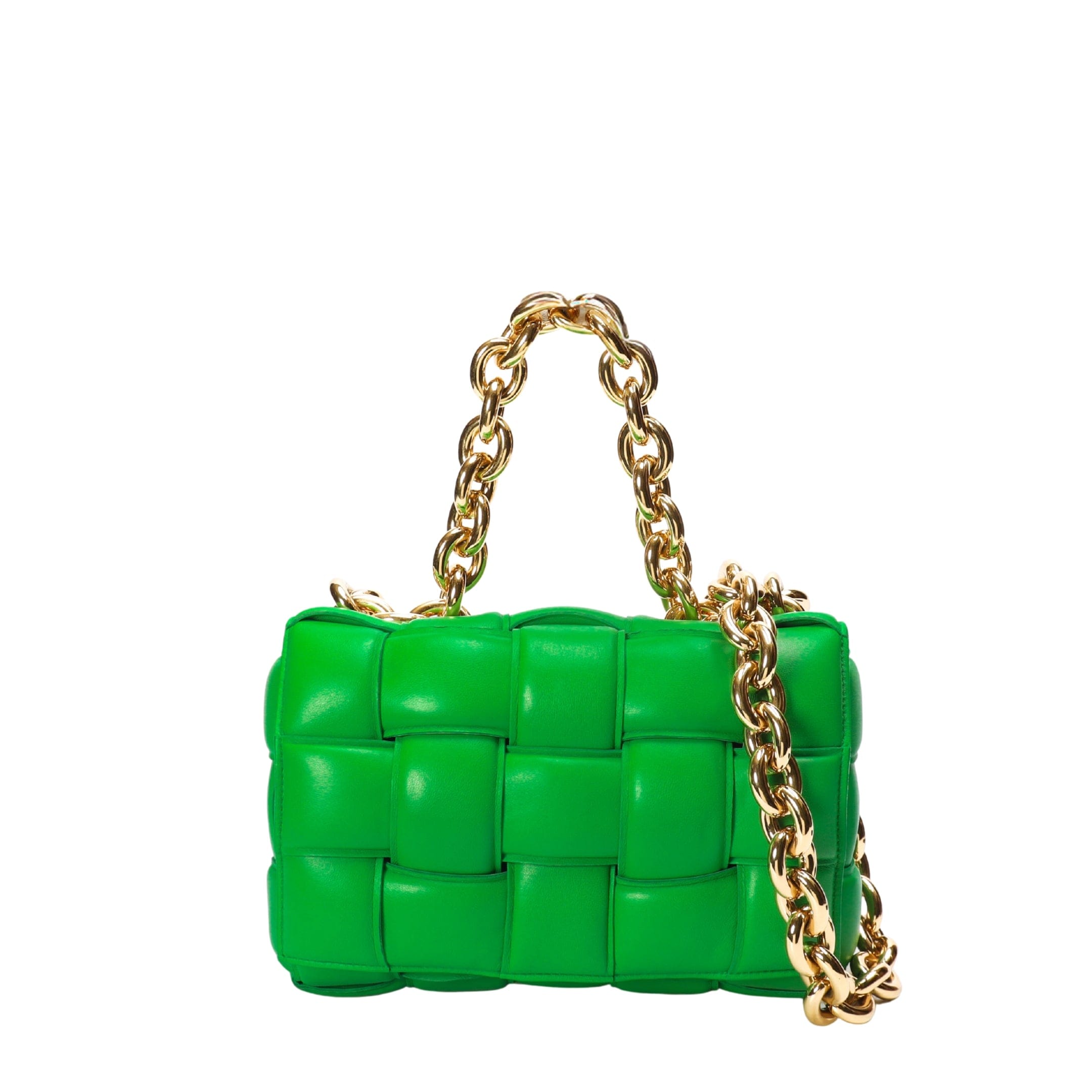 Bottega Veneta Padded Cassette Green Crossbody Bag