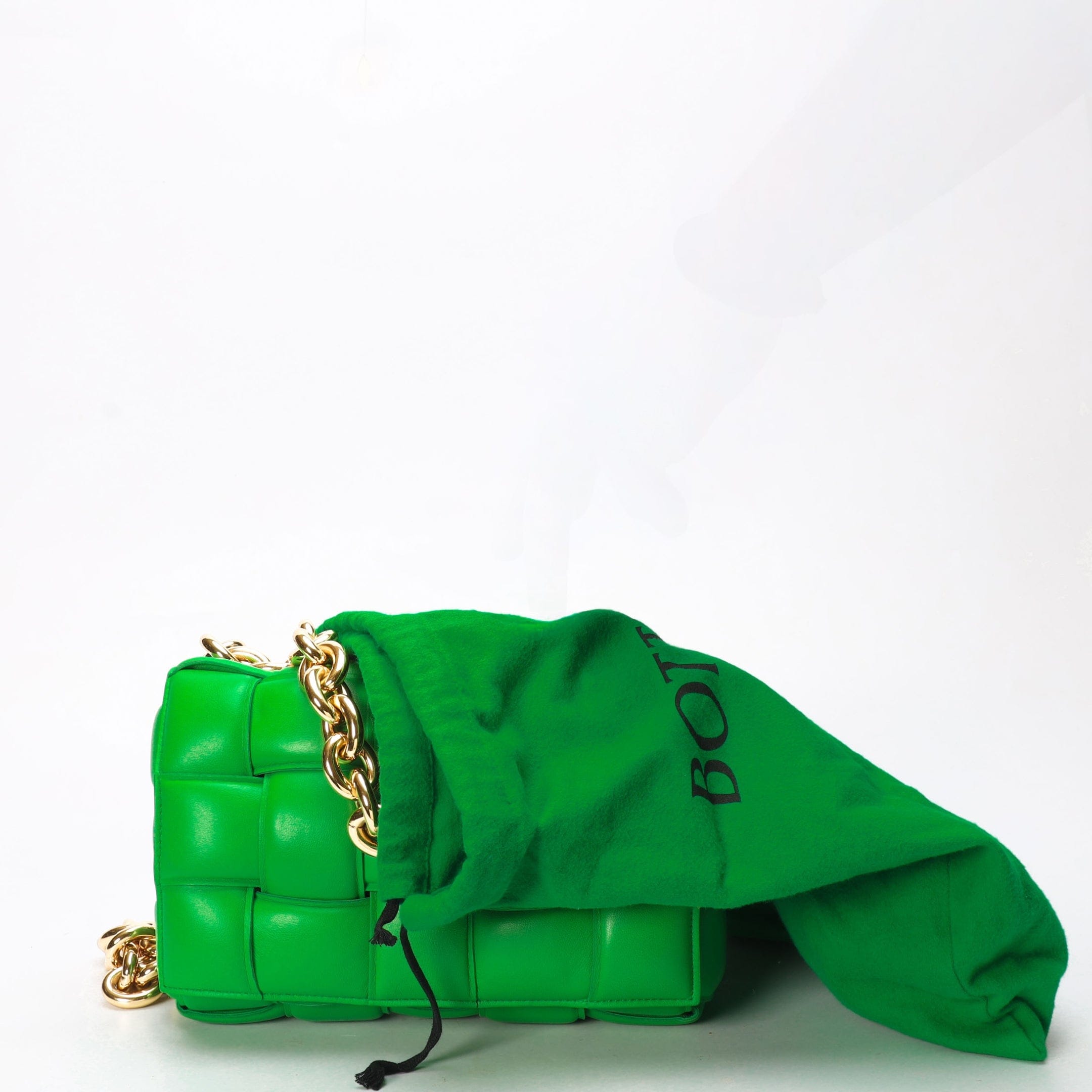 Bottega Veneta Padded Cassette Green Crossbody Bag