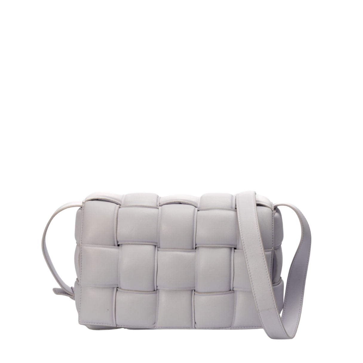 Bottega Veneta Bottega Venetta Lilac Padded Cassette Crossbody Bag