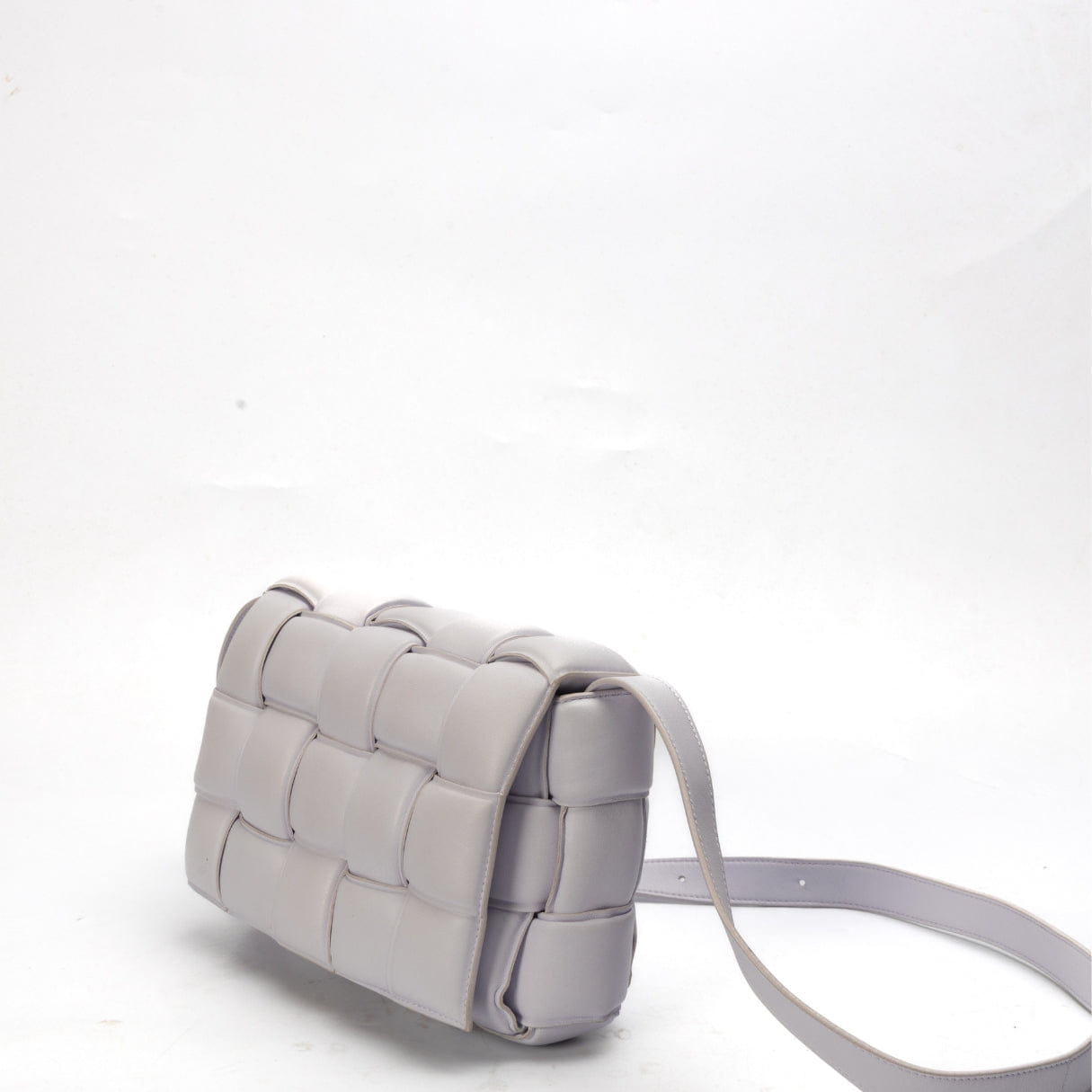 Bottega Veneta Bottega Venetta Lilac Padded Cassette Crossbody Bag