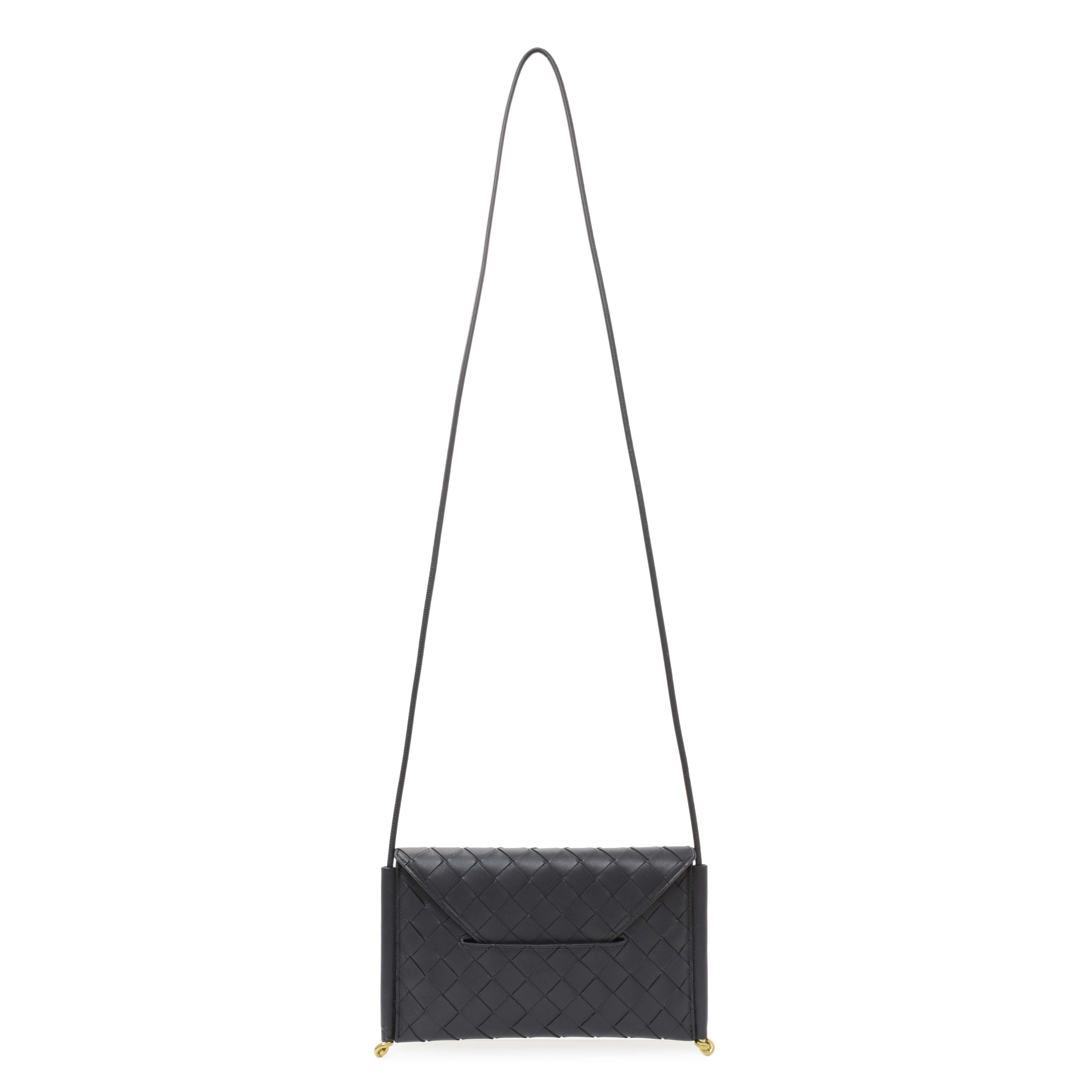 Bottega Veneta Solstice Envelope Intrecciato Leather Crossbody