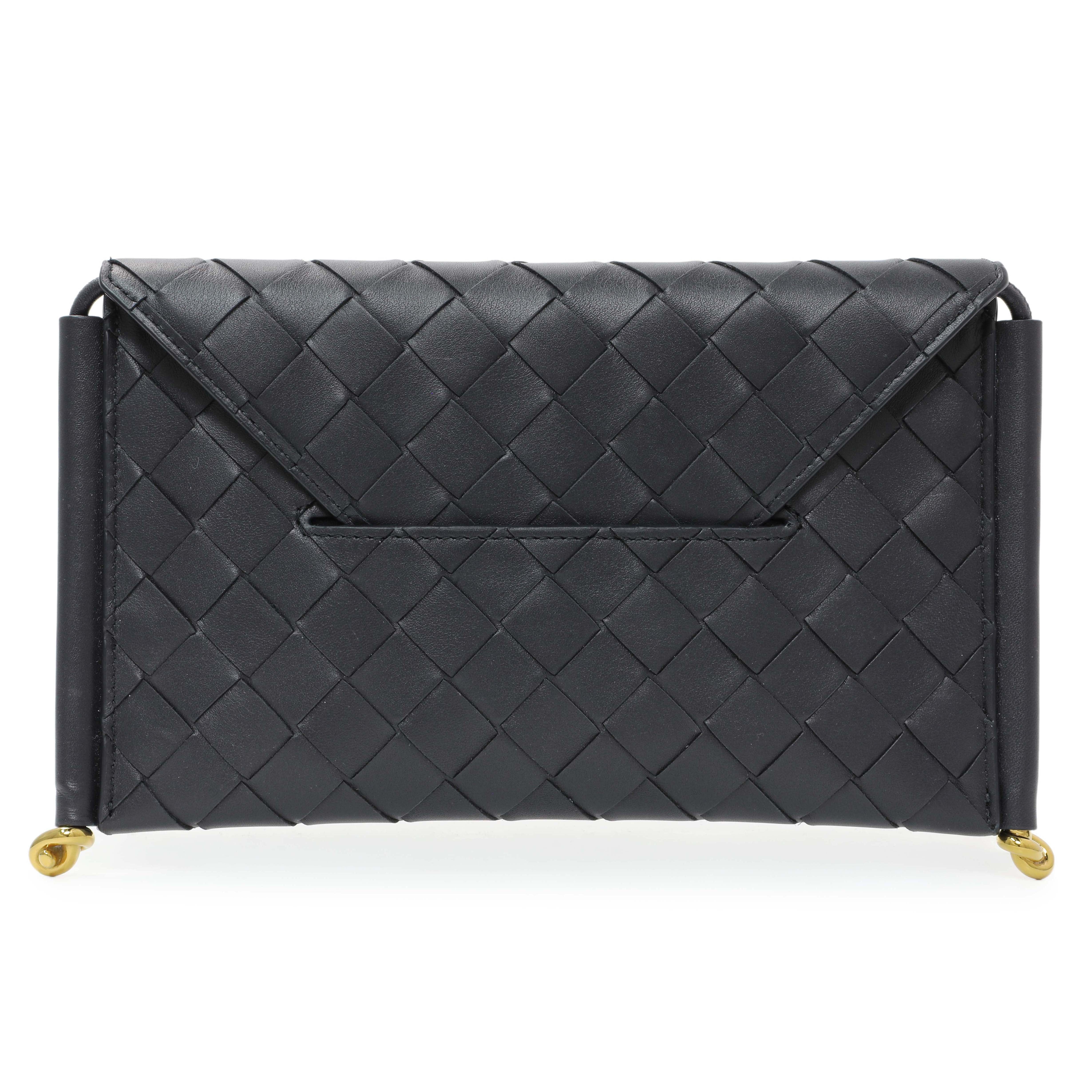 Bottega Veneta Solstice Envelope Intrecciato Leather Crossbody