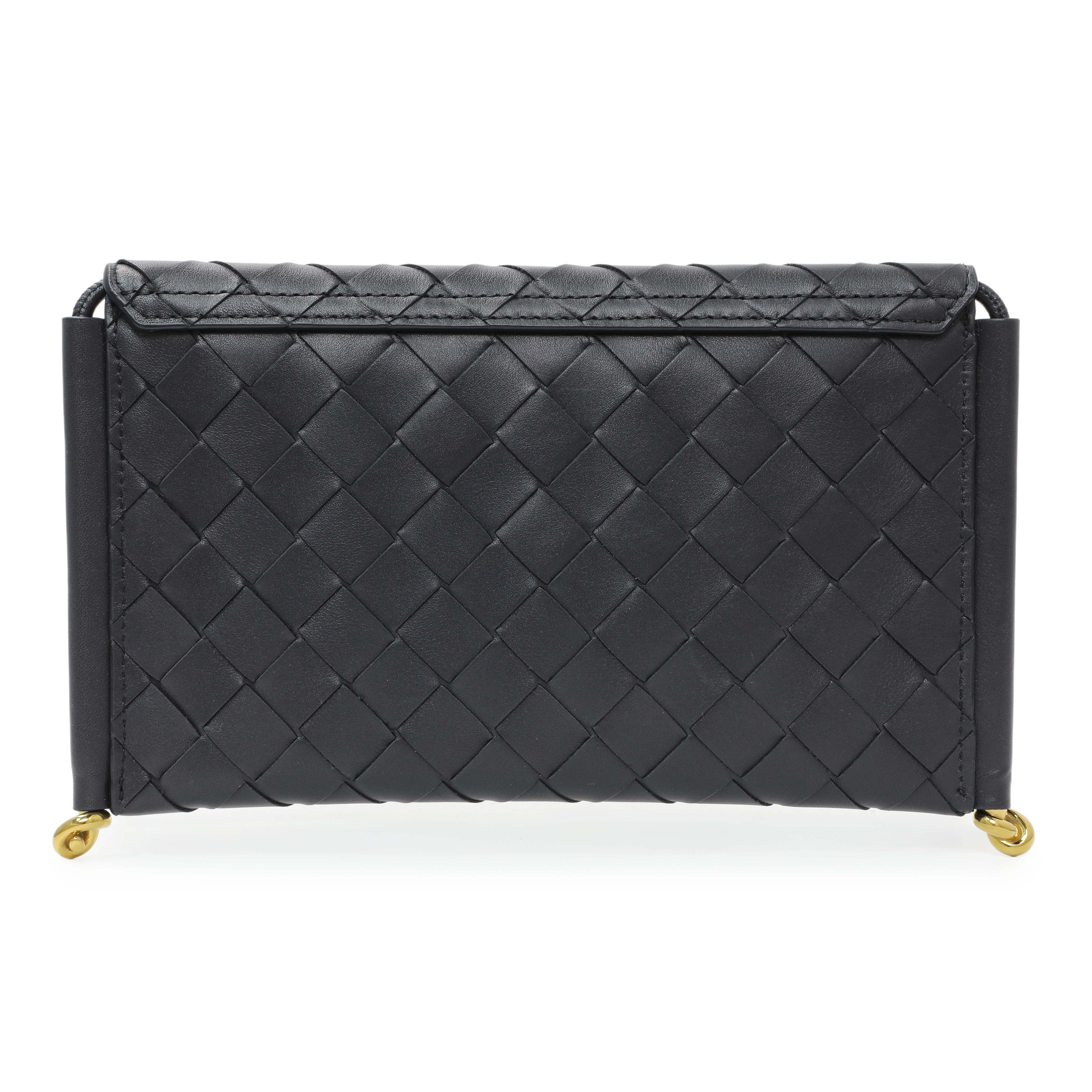 Bottega Veneta Solstice Envelope Intrecciato Leather Crossbody
