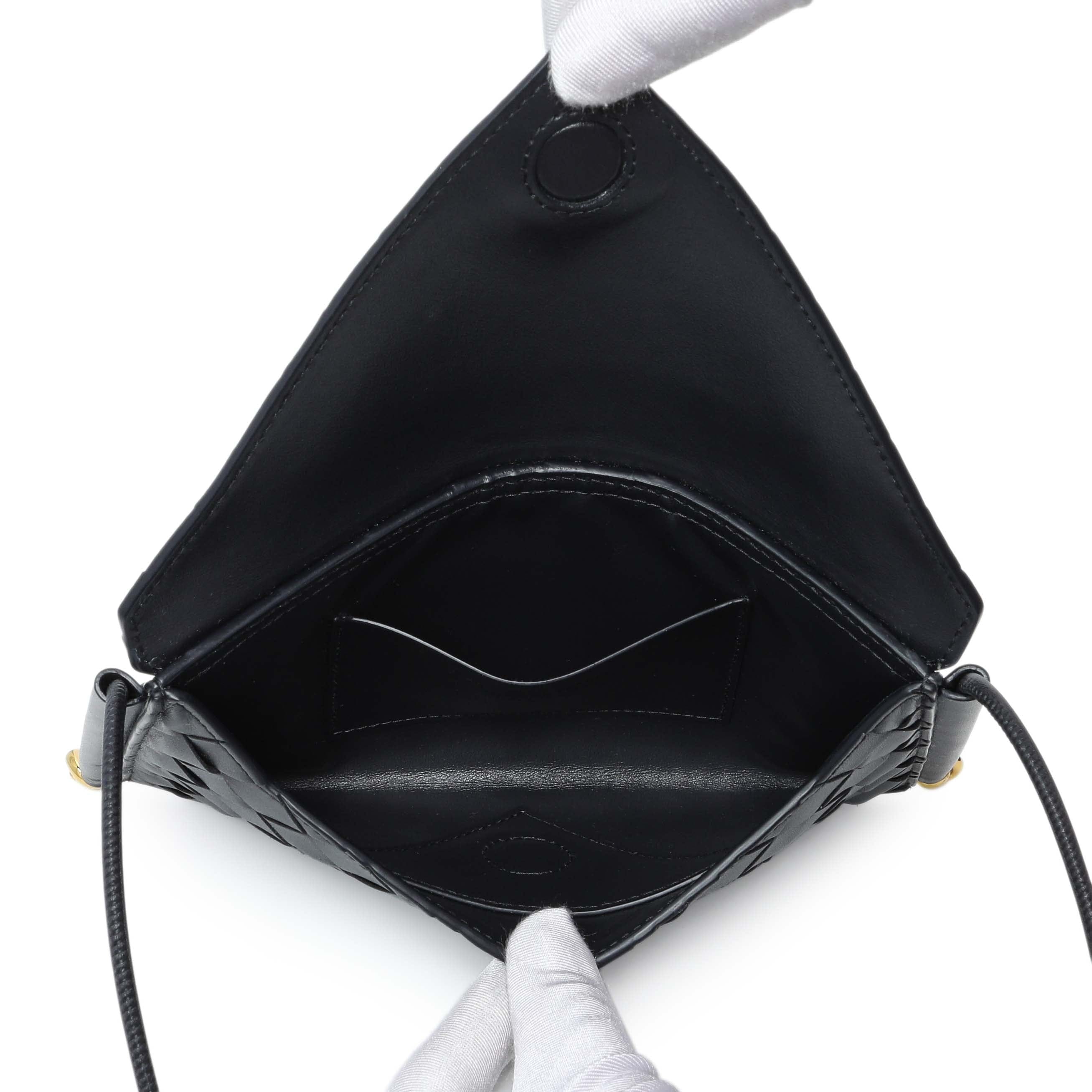 Bottega Veneta Solstice Envelope Intrecciato Leather Crossbody