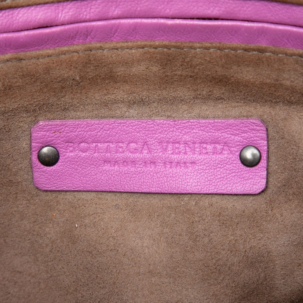 Bottega Veneta Nappa Intrecciato Nodini Double Zip Crossbody