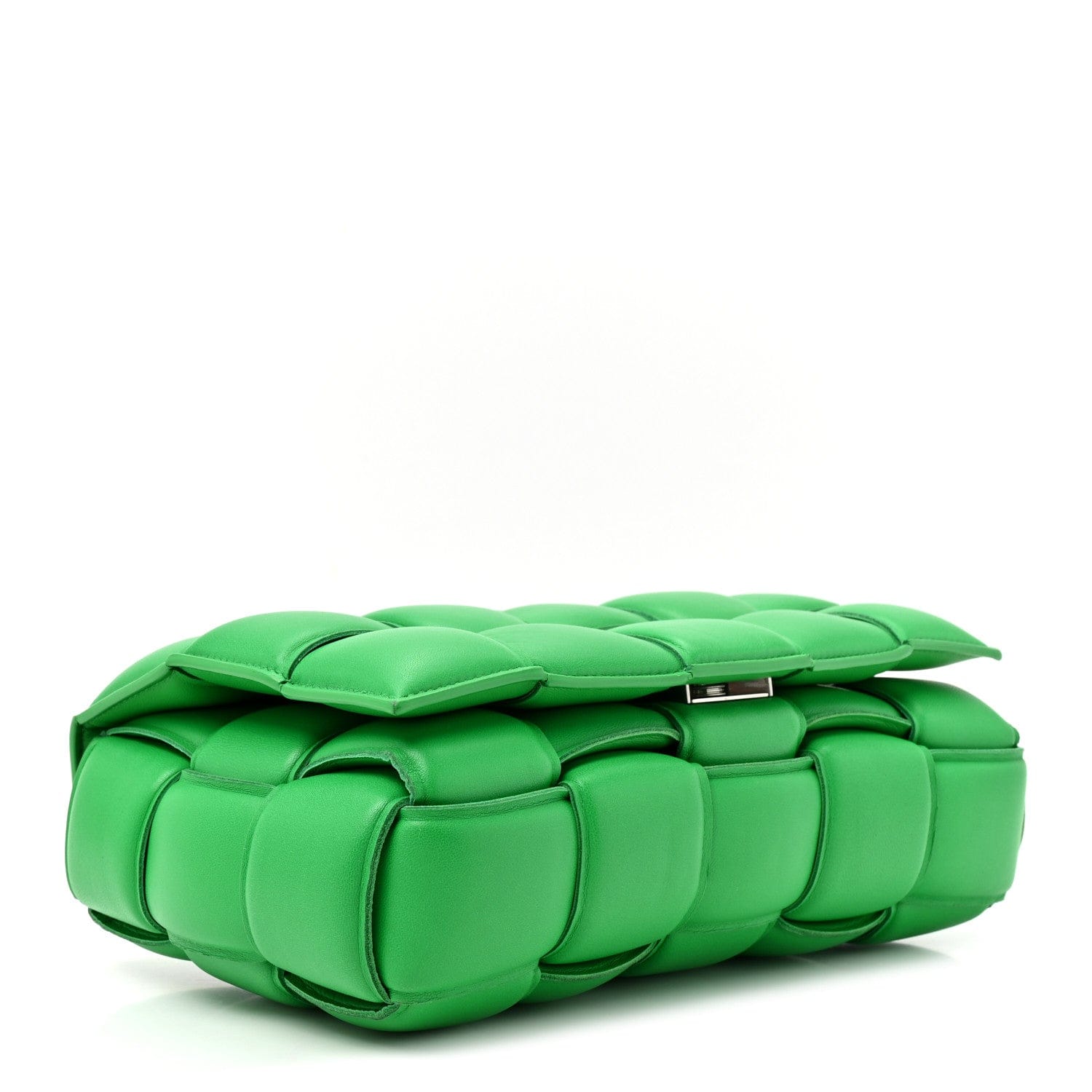 Bottega Veneta Nappa Maxi Intreccio Padded Cassette Crossbody Bag Parakeet