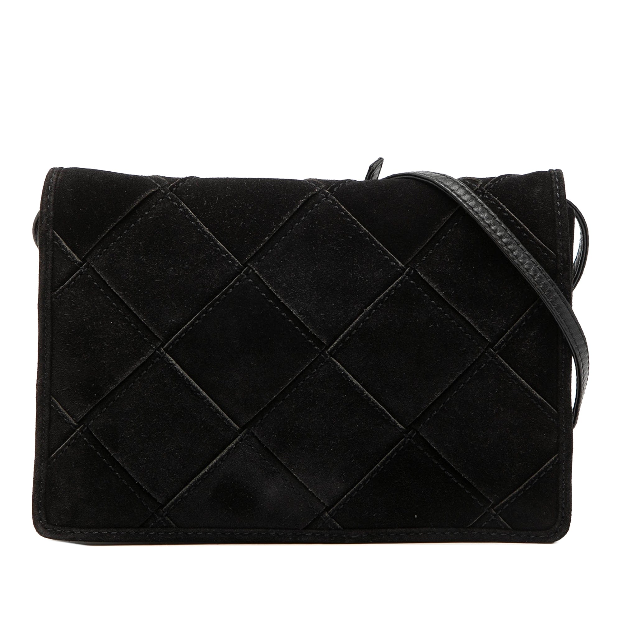 Bottega Veneta Suede Intrecciato Crossbody