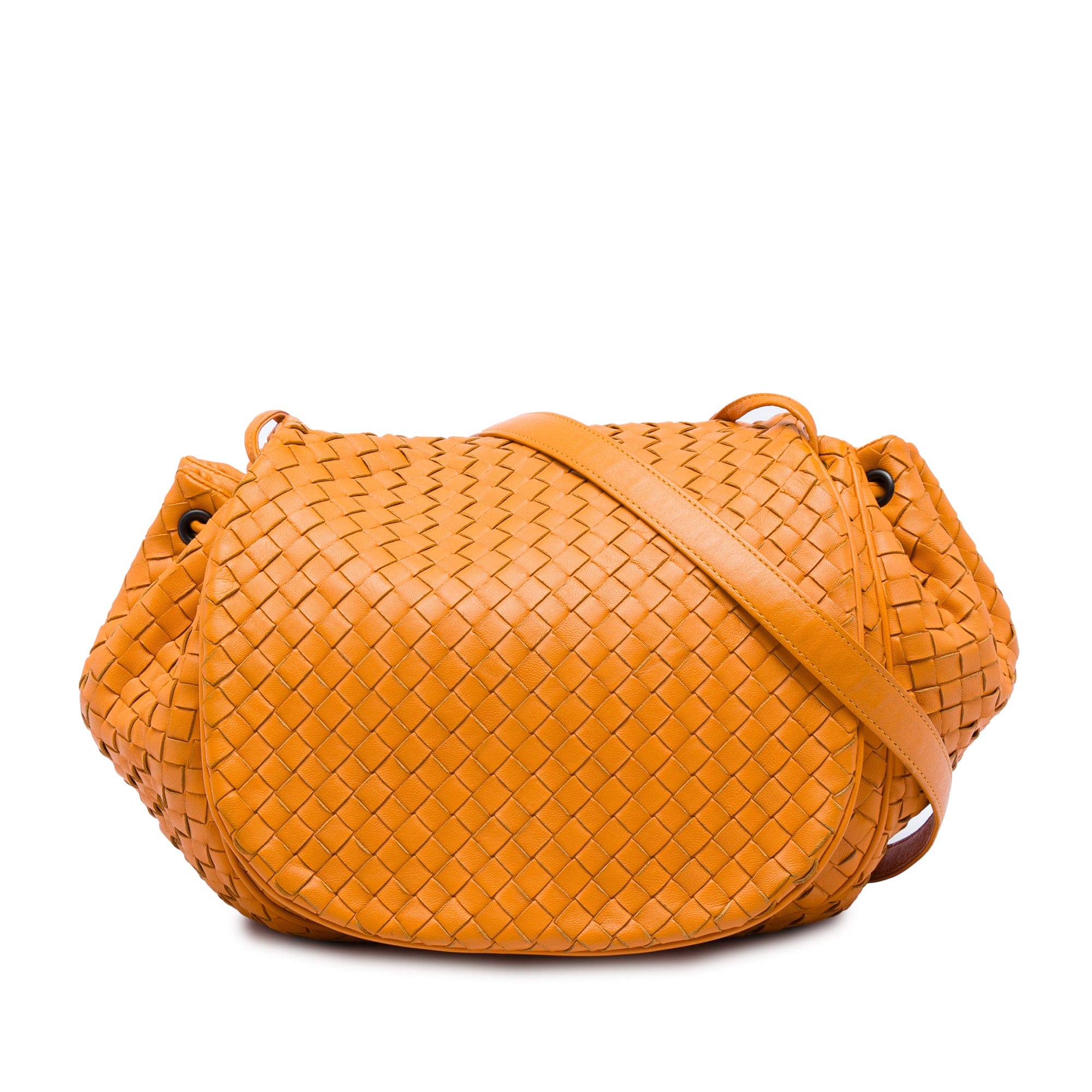 Bottega Veneta Nappa Intrecciato Flap Crossbody