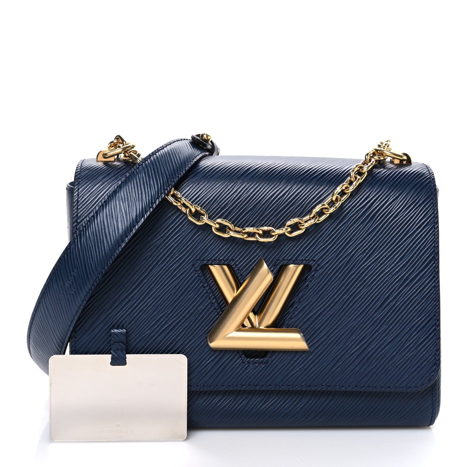 Louis Vuitton Epi Twist Shoulder Bag MM Indigo