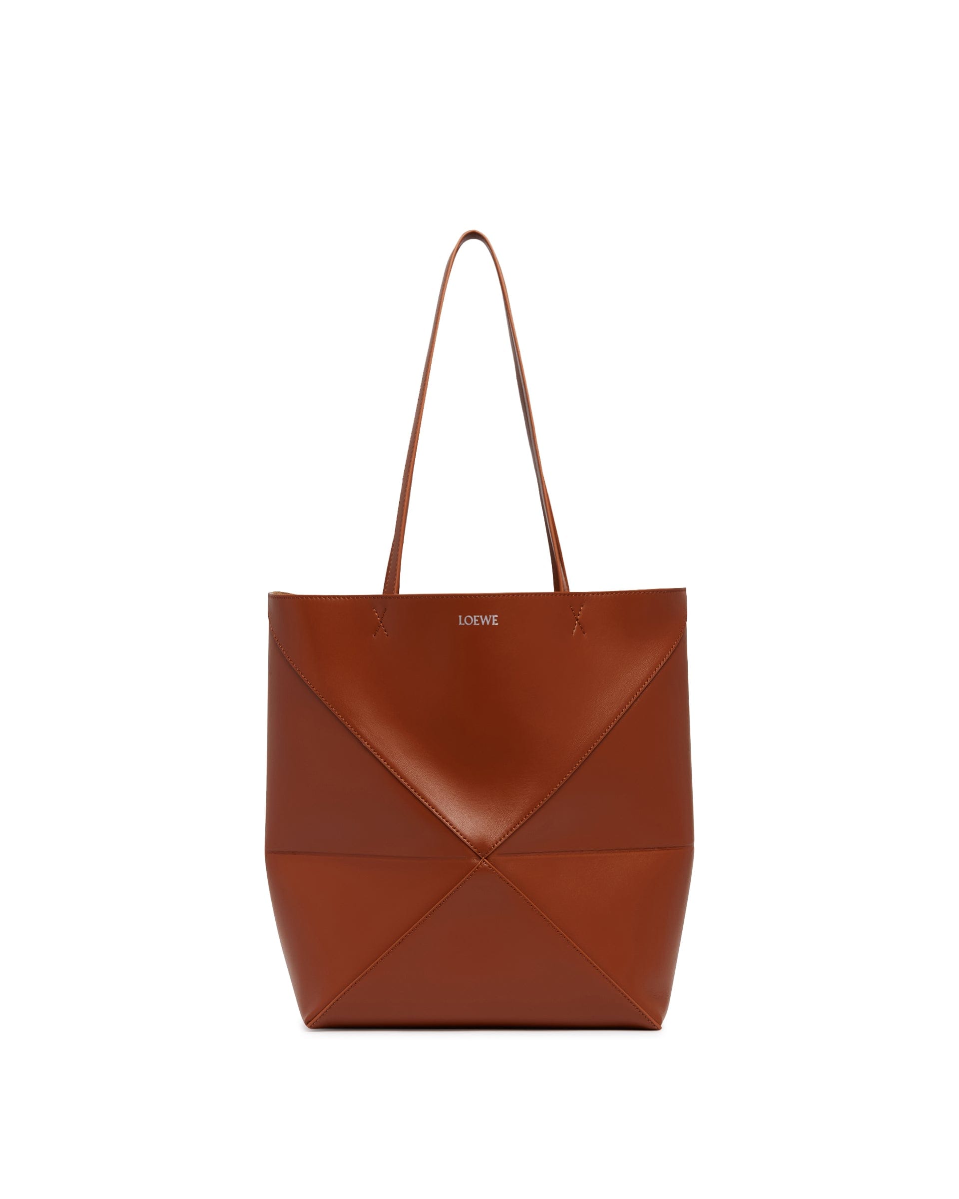 Loewe Borsa Puzzle Fold Tote Media Marrone