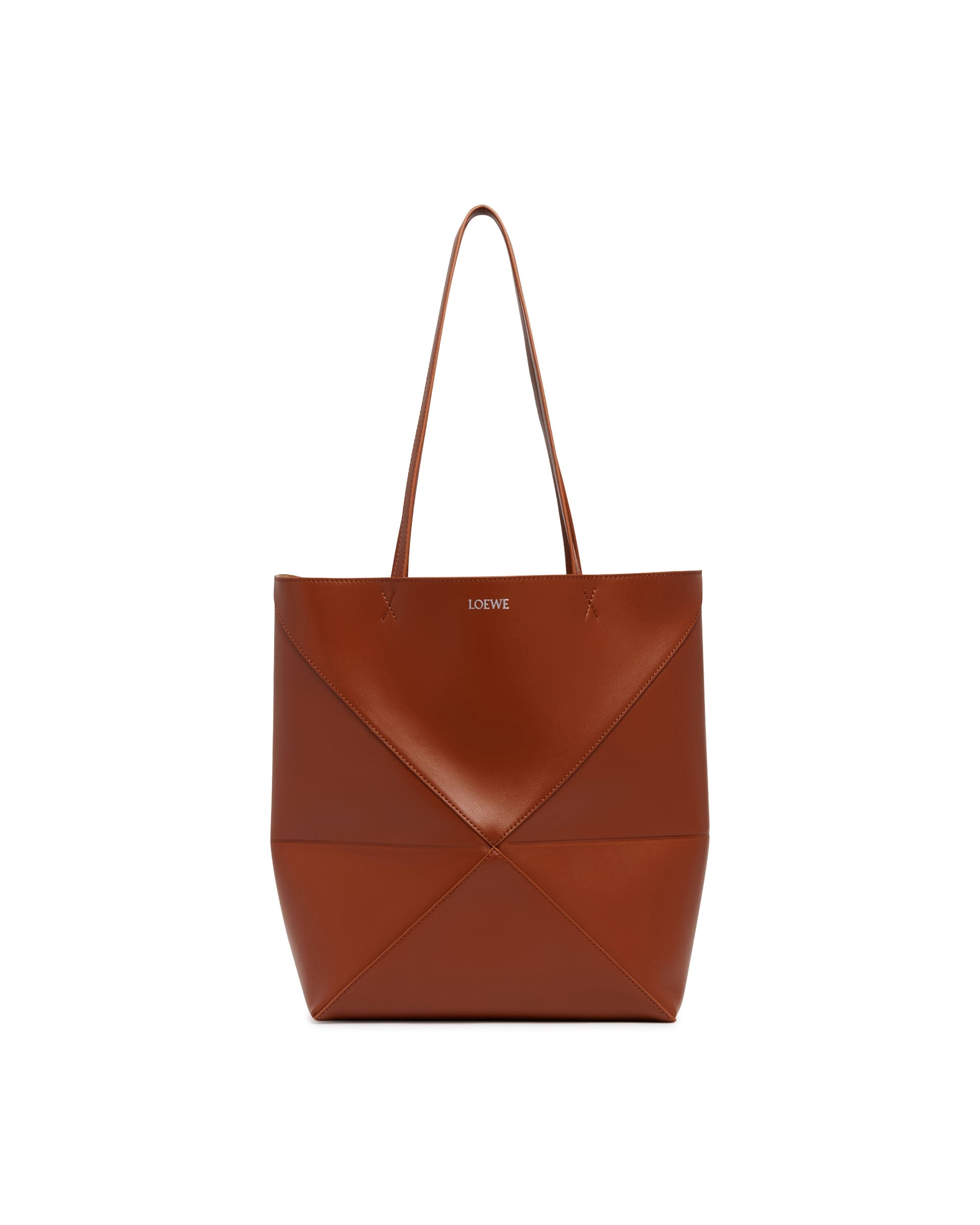 Loewe Borsa Puzzle Fold Tote Media Marrone