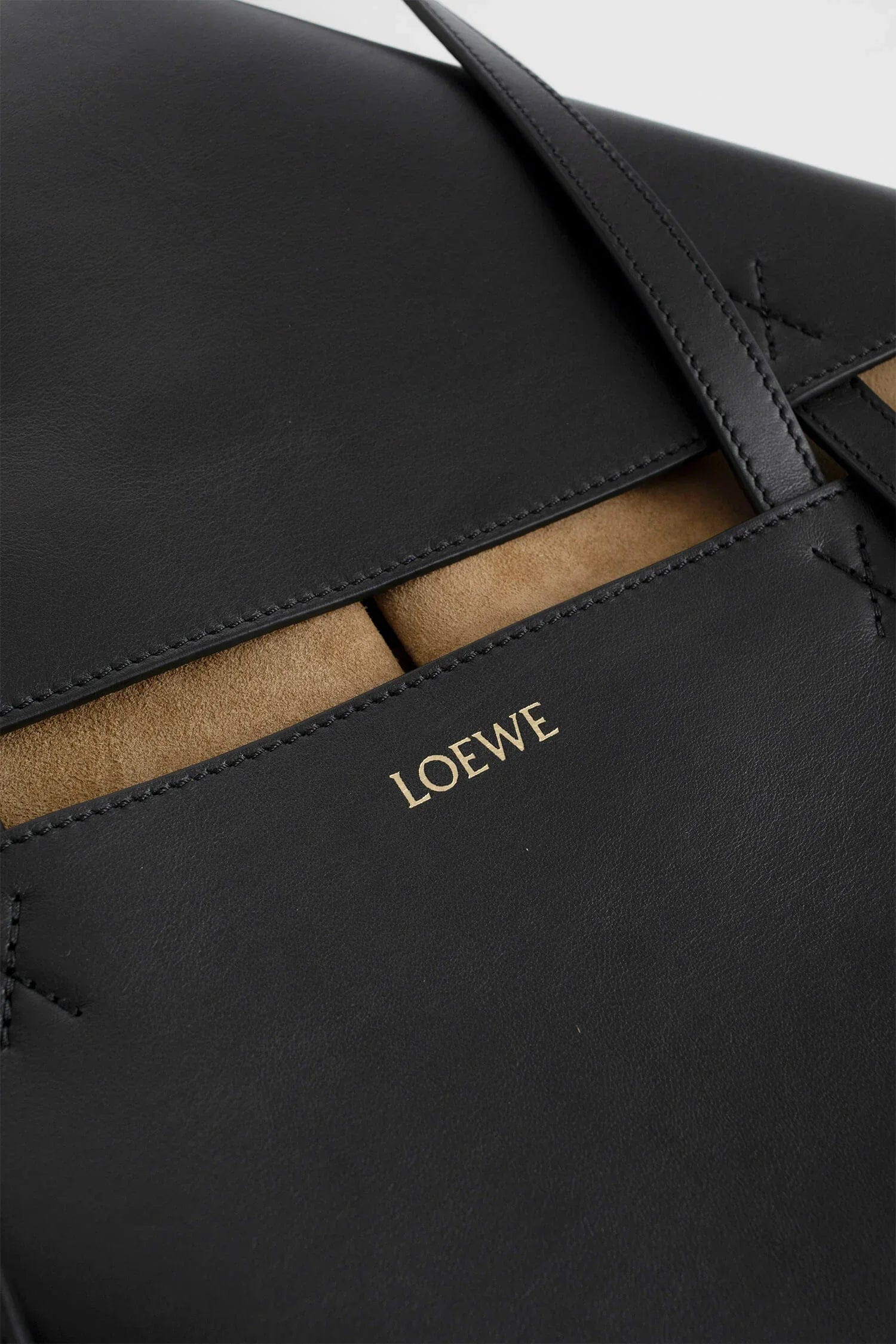 Loewe Medium Puzzle Fold Tote In Shiny Calfskin