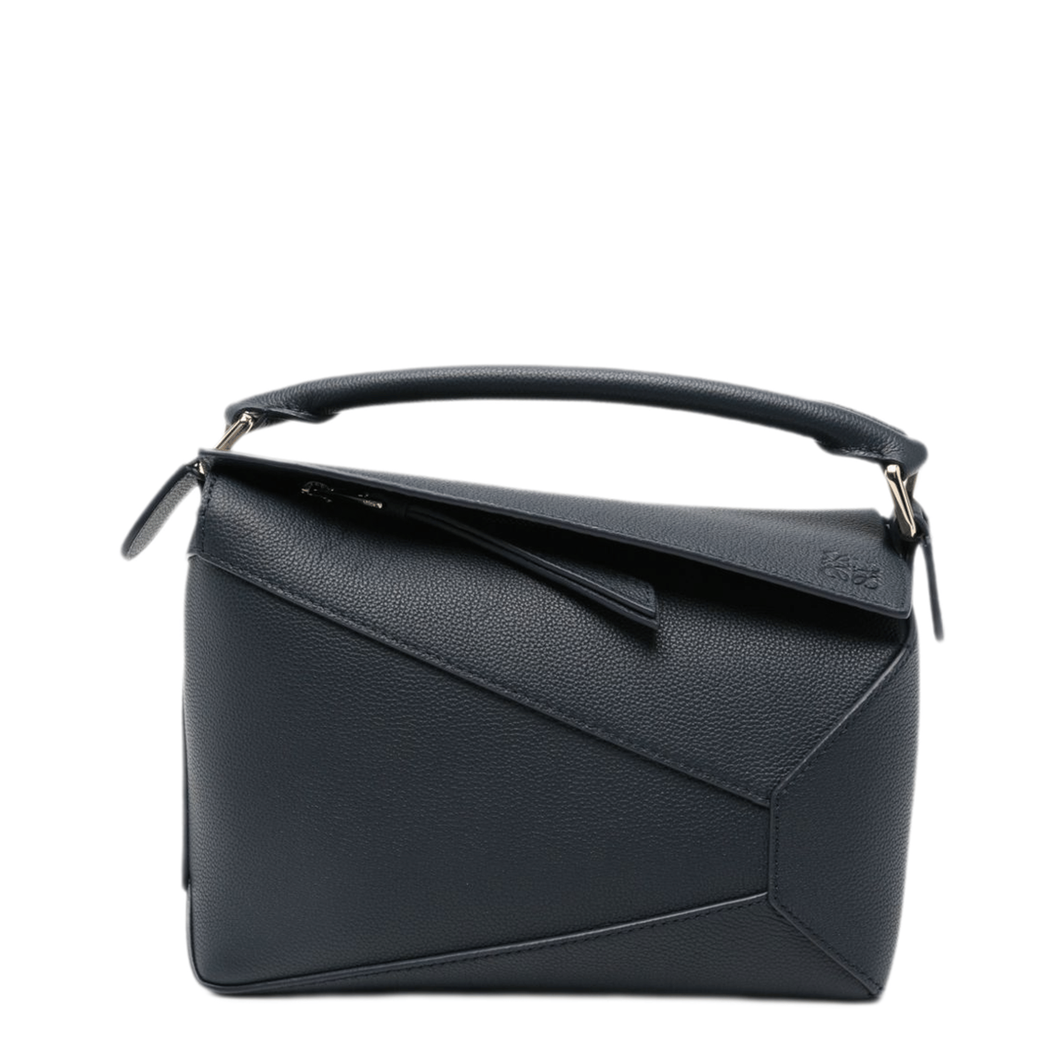 Loewe Puzzle Edge Small Calfskin Handbag - Black