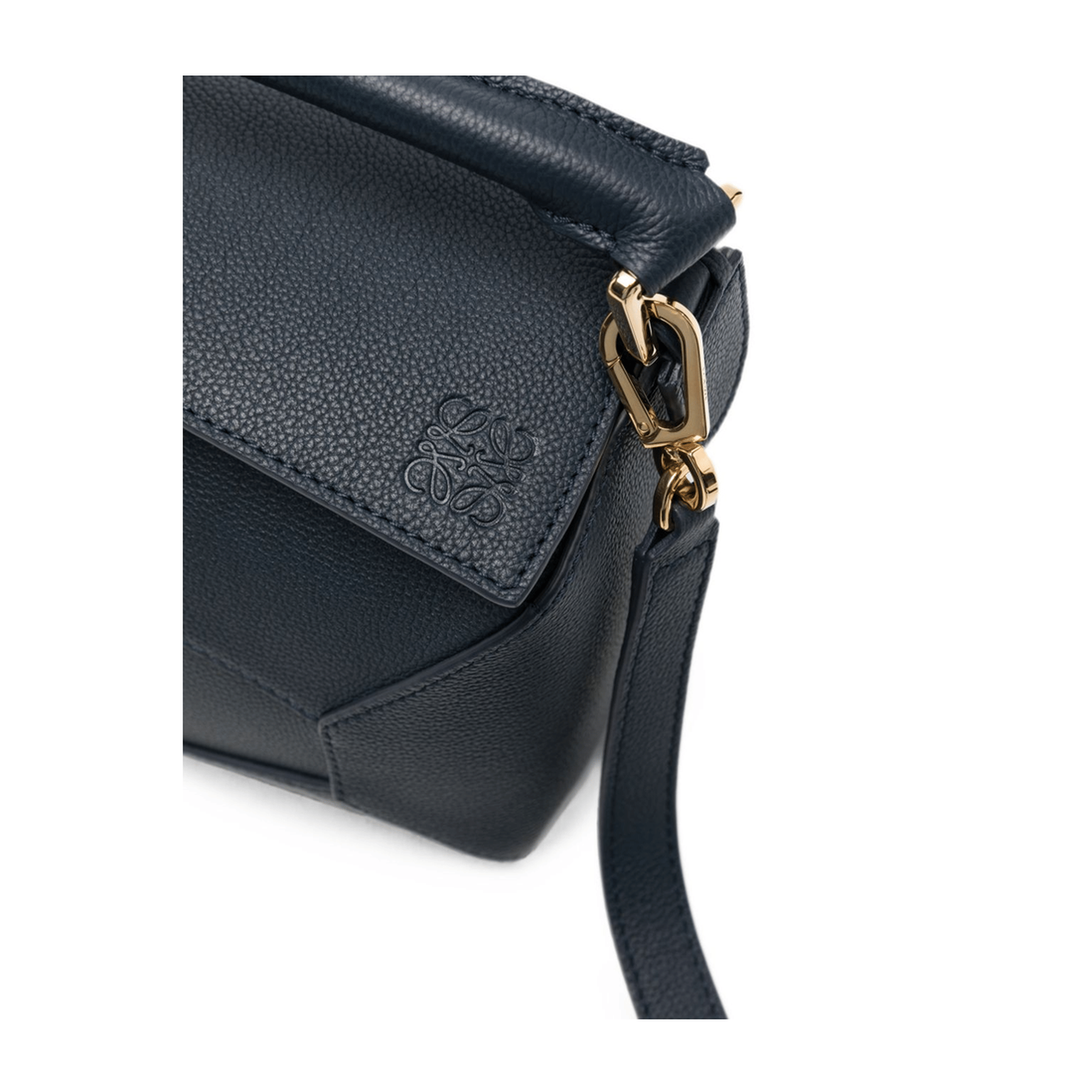 Loewe Puzzle Edge Small Calfskin Handbag - Black