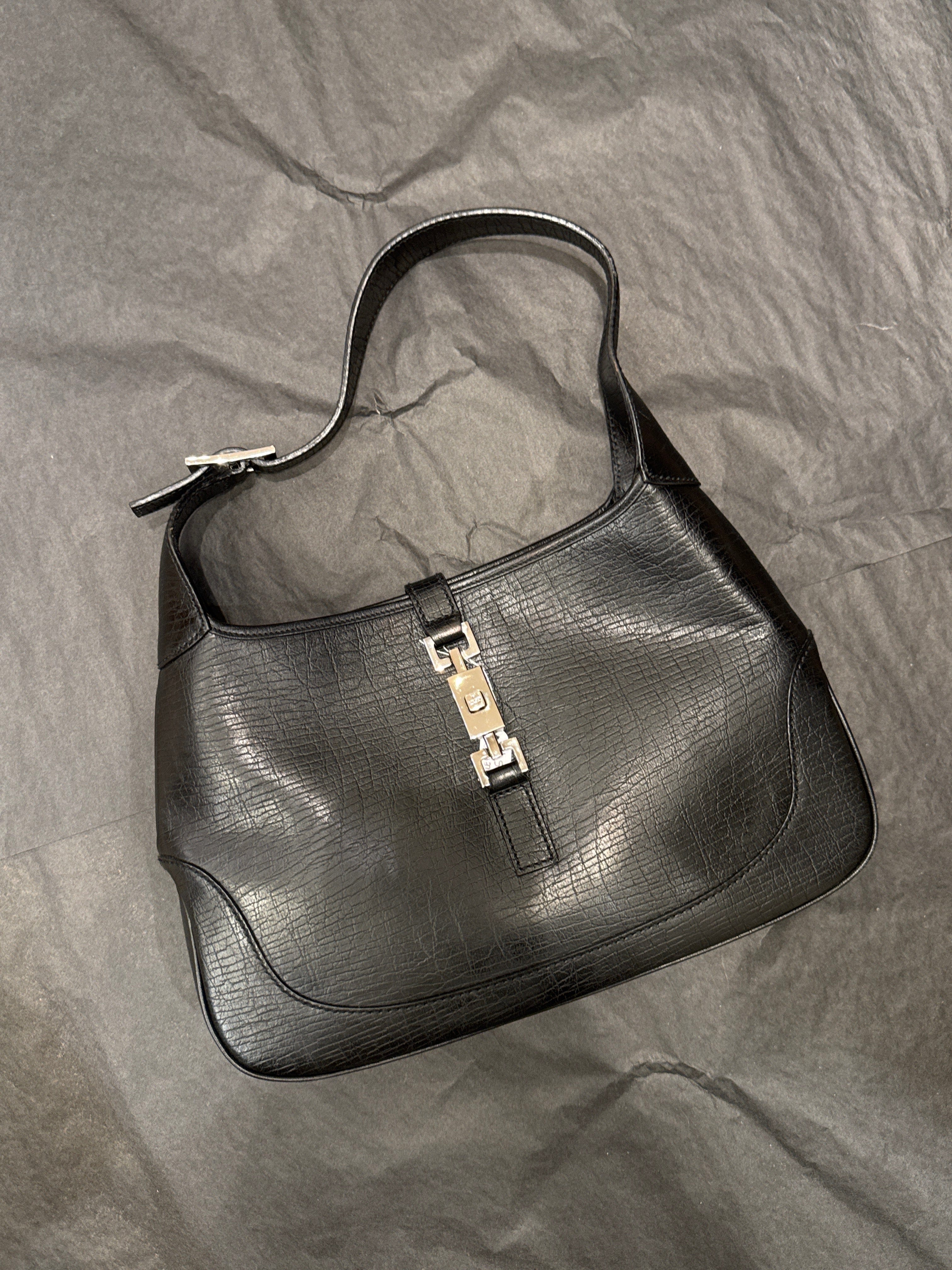 GUCCI Black leather jackie AGC2399