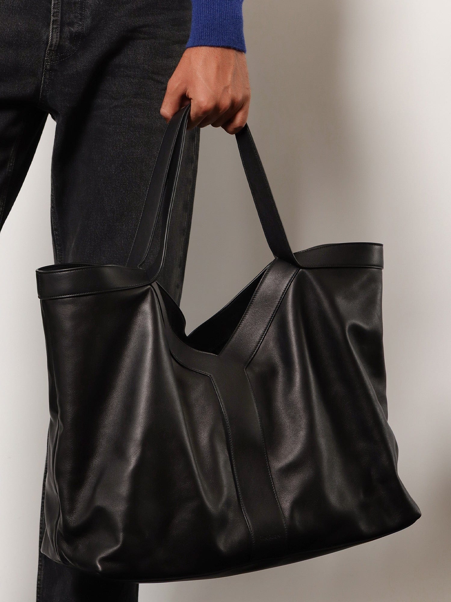 Saint Laurent Y Oversize leather tote bag