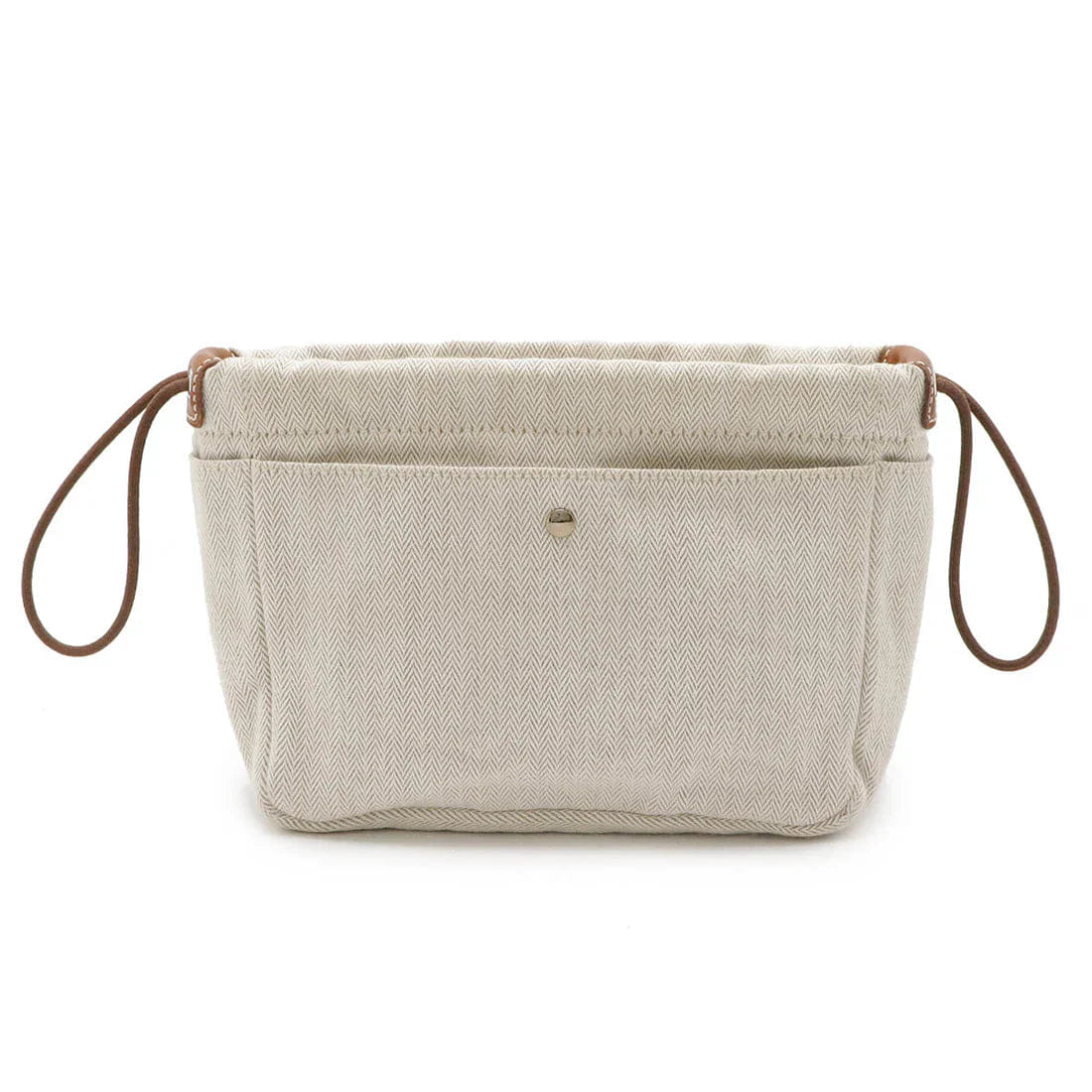 Hermes Fourbi 25 Toil Chevron Vau Barenia Pouch
