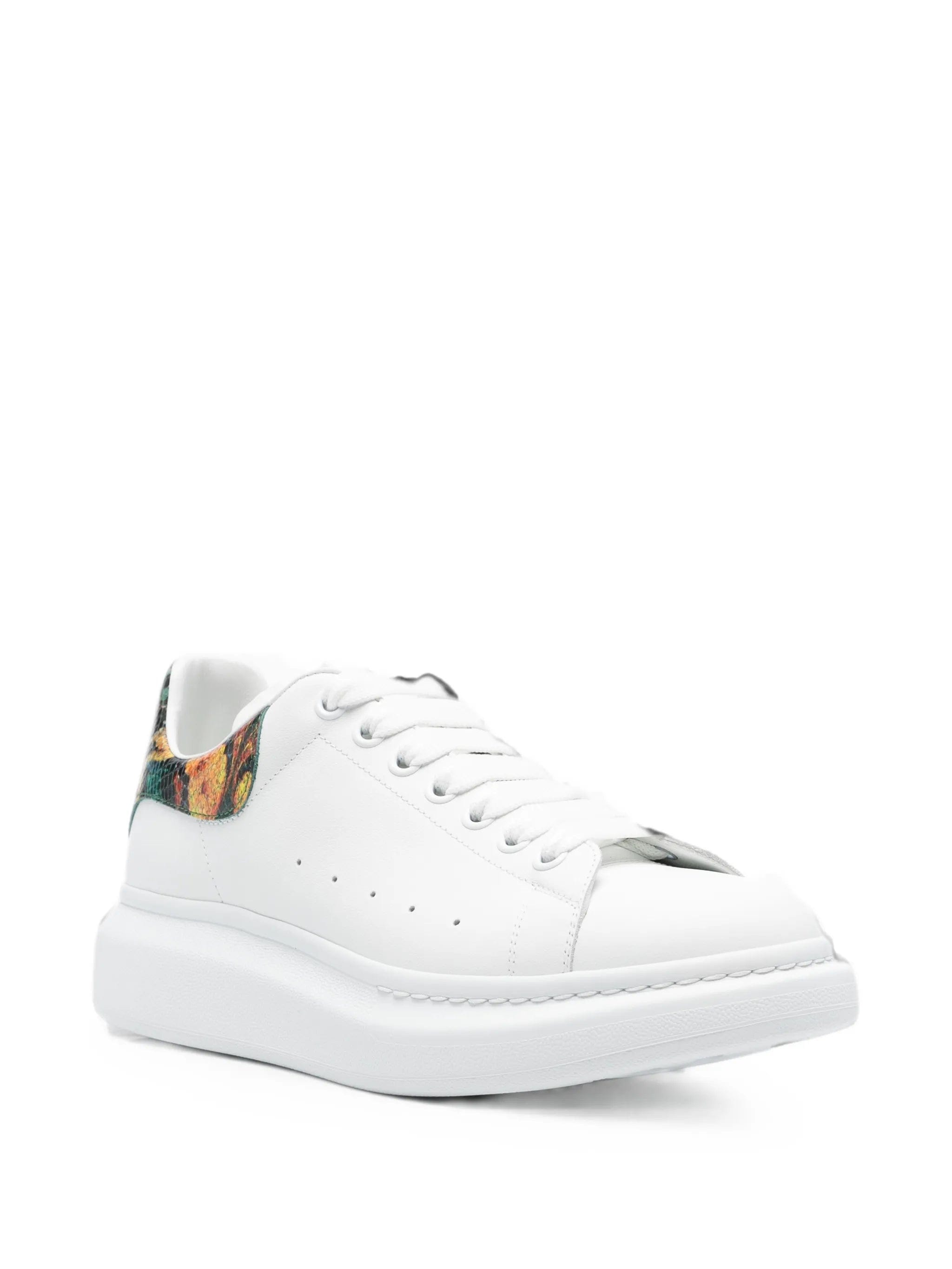 Alexander McQueen animal - print lace - up sneakers