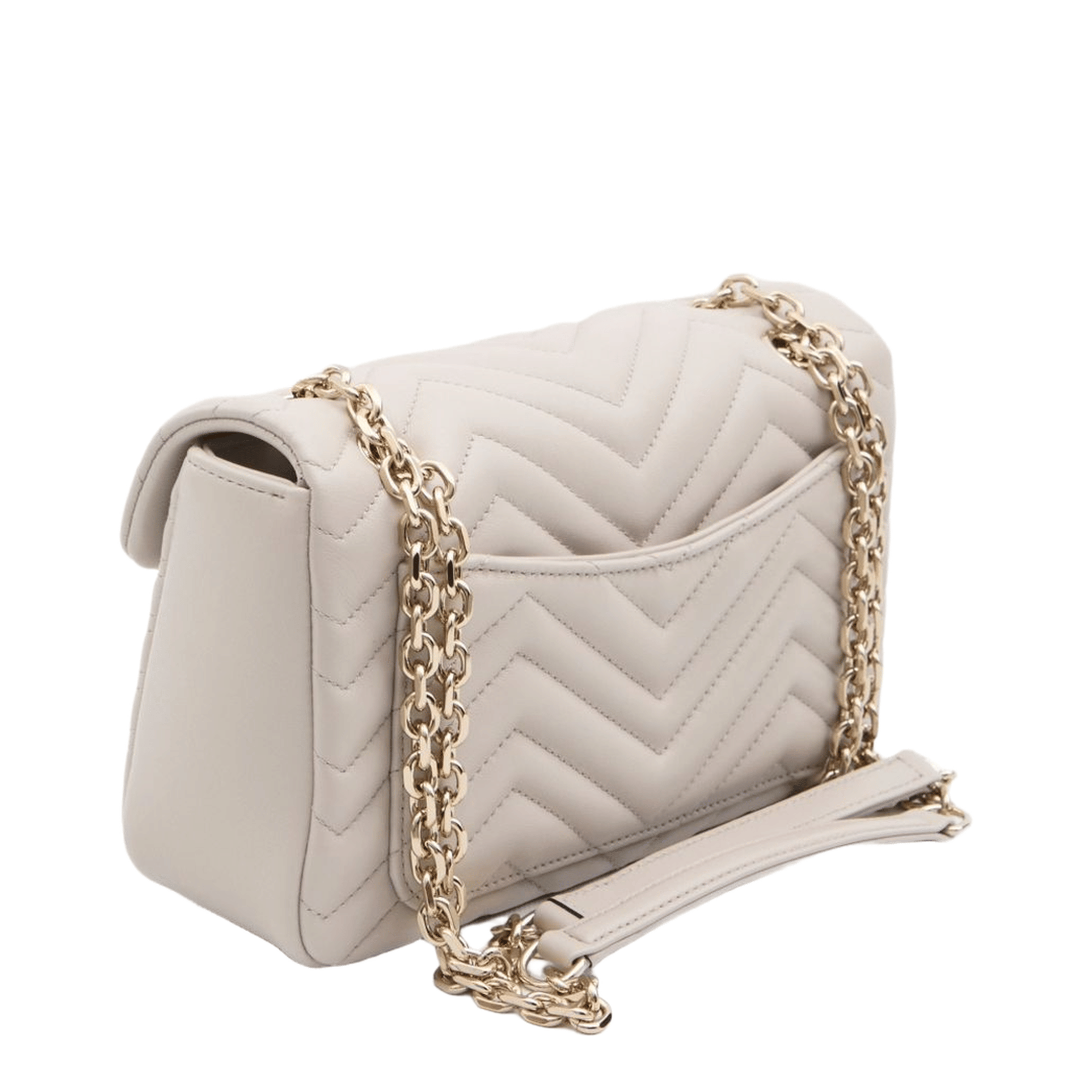Gucci GG Marmont Medium Matelassé Chevron Nappa Leather Shoulder Bag - Light Grey