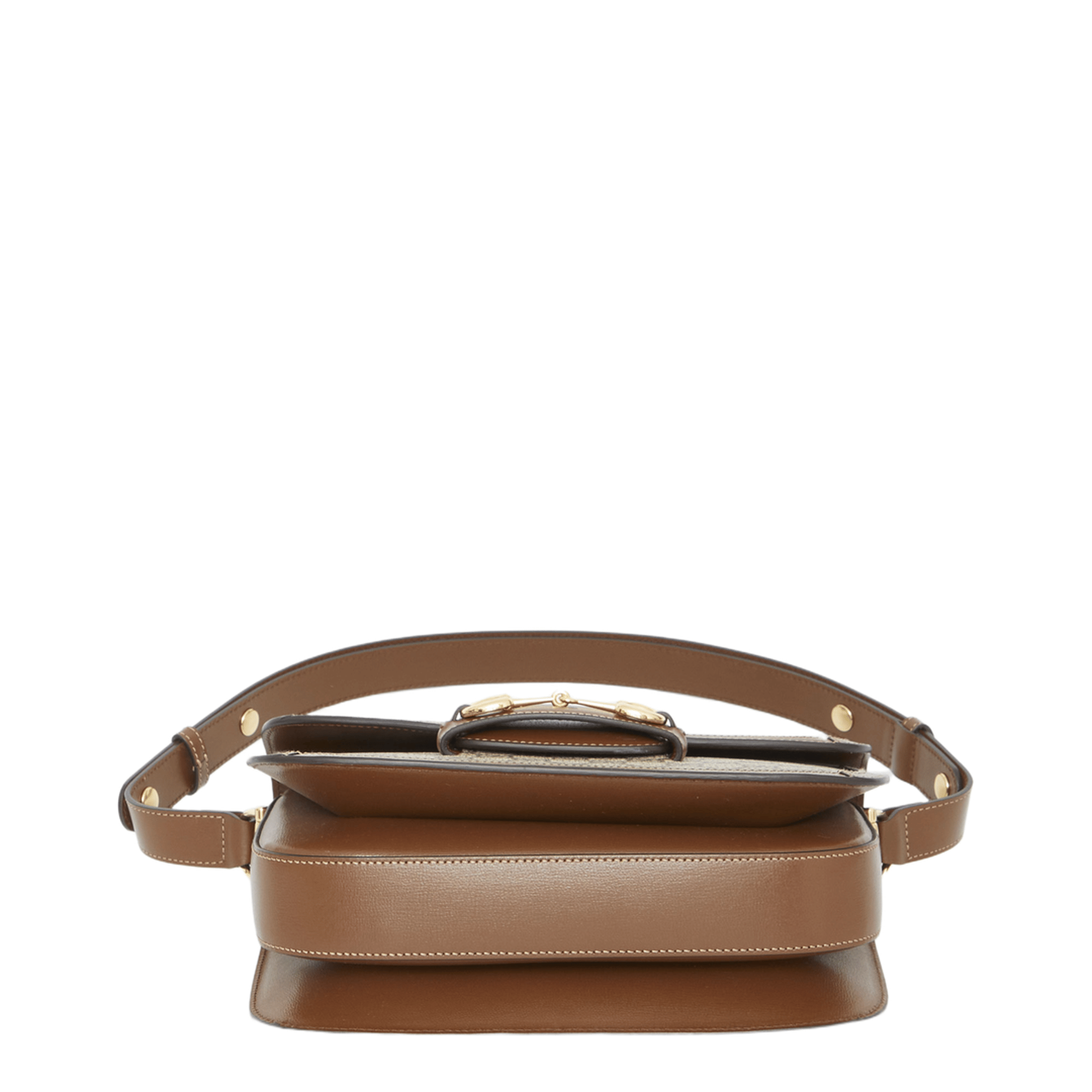 Gucci Horsebit 1955 Medium GG Supreme Shoulder Bag - Brown