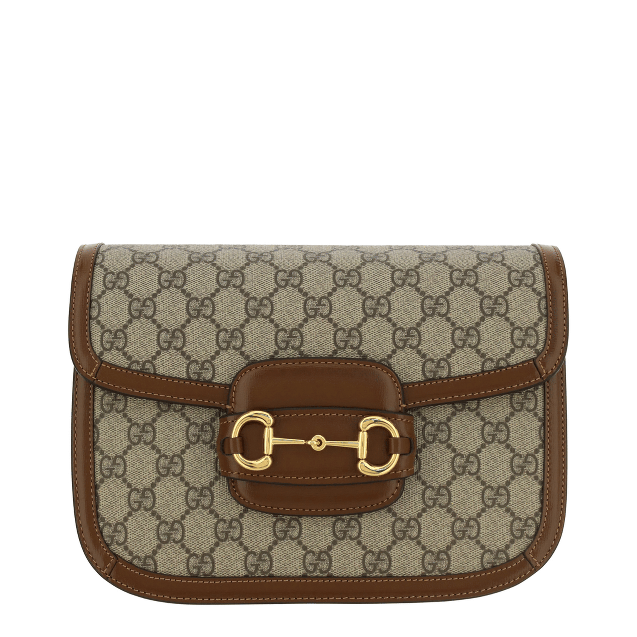 Gucci Horsebit 1955 Medium GG Supreme Shoulder Bag - GG Supreme/brown