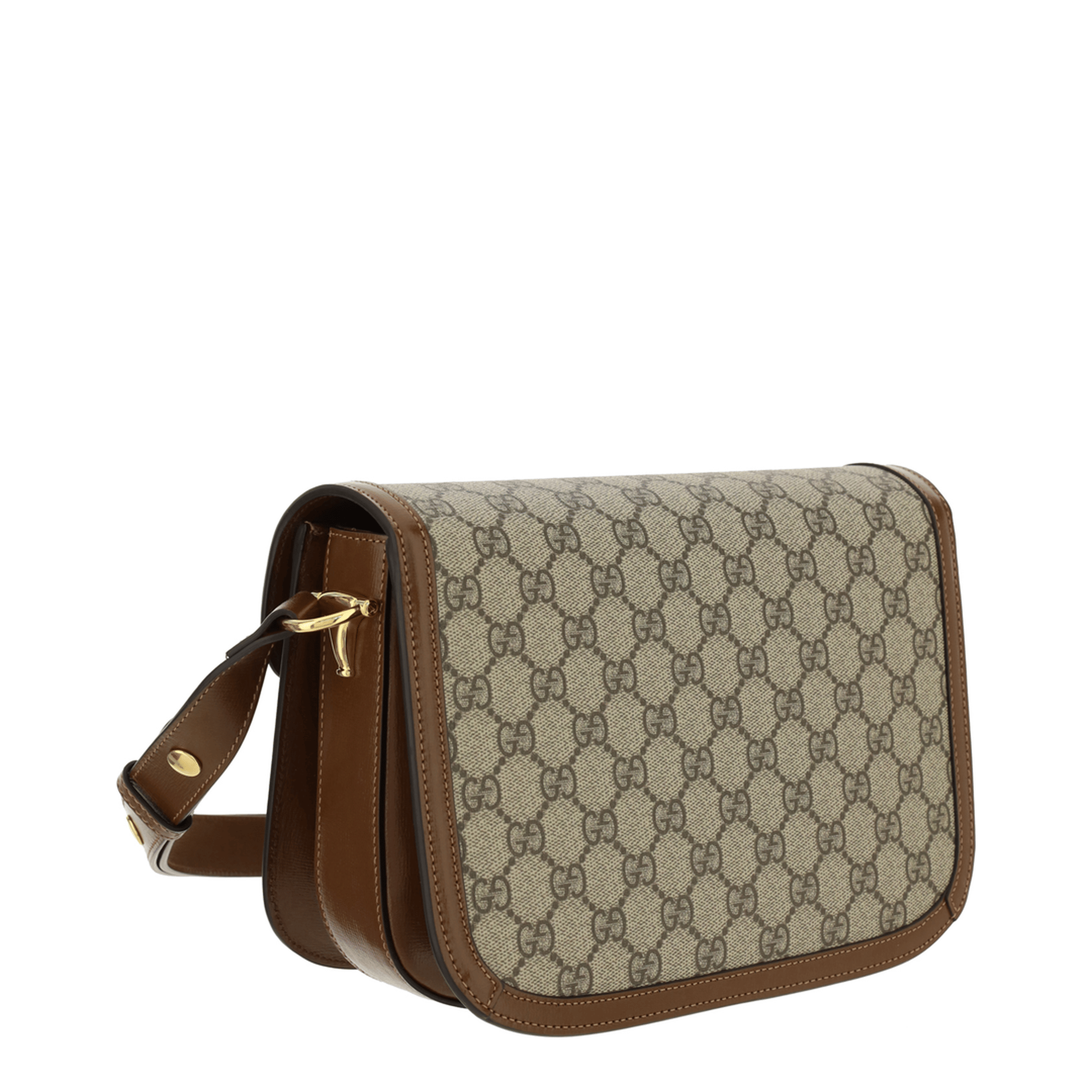 Gucci Horsebit 1955 Medium GG Supreme Shoulder Bag - GG Supreme/brown
