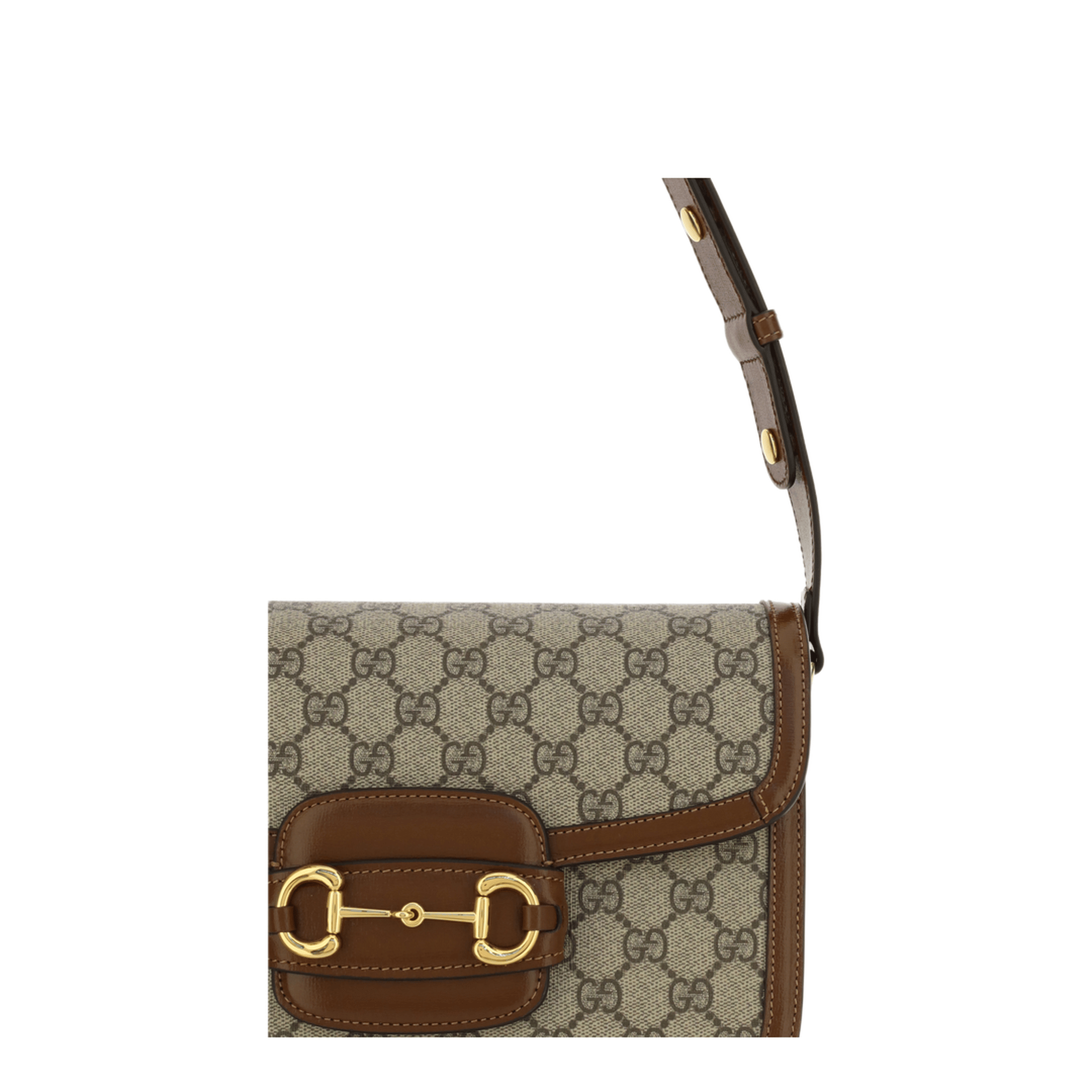 Gucci Horsebit 1955 Medium GG Supreme Shoulder Bag - GG Supreme/brown