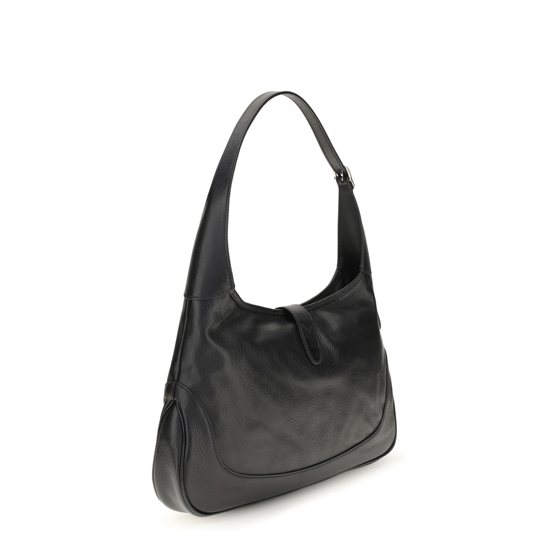 Gucci Jackie 1961 Medium Calf Leather Shoulder Bag - Black