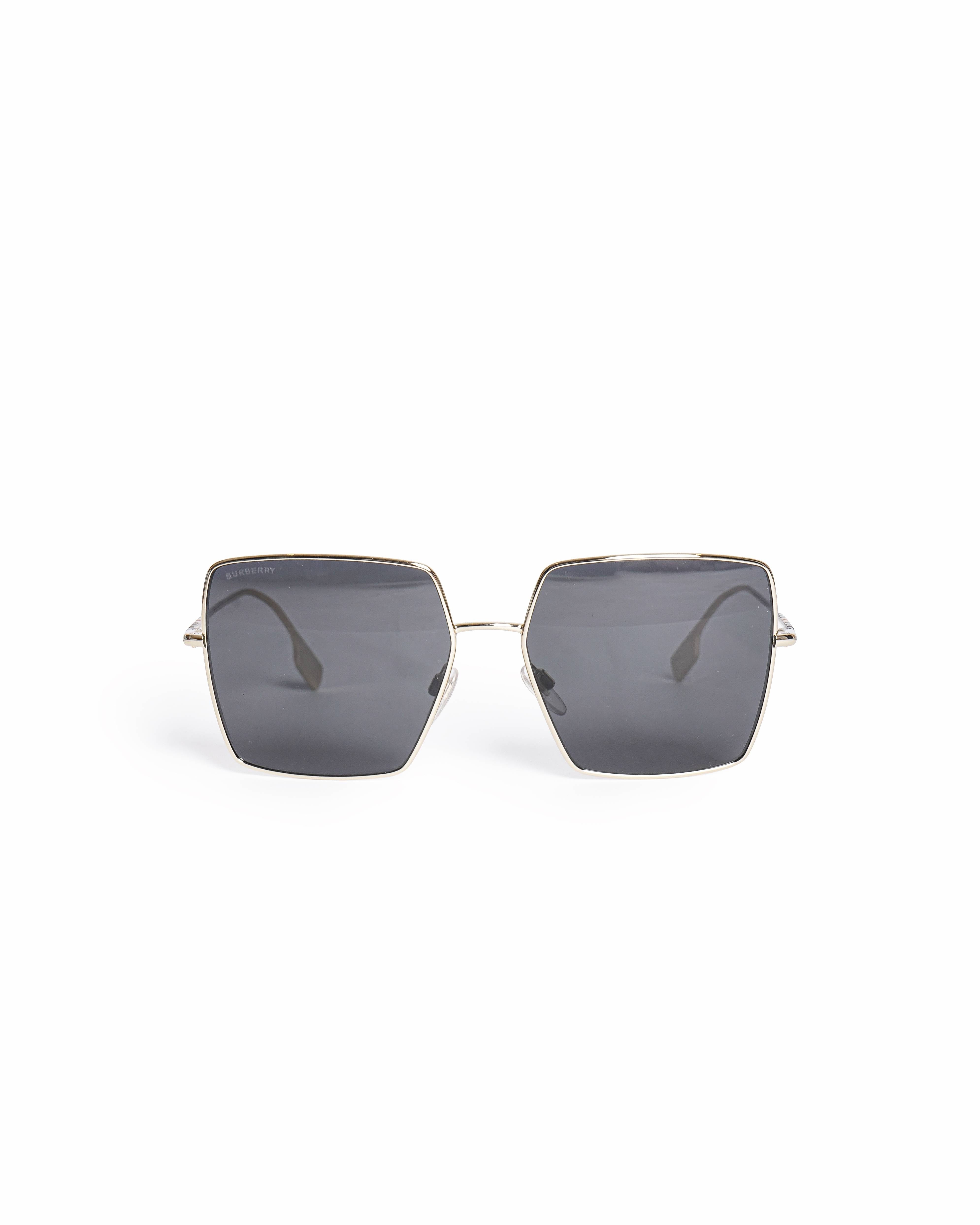 Burberry Daphne Geometric Gold - Tone Sunglasses