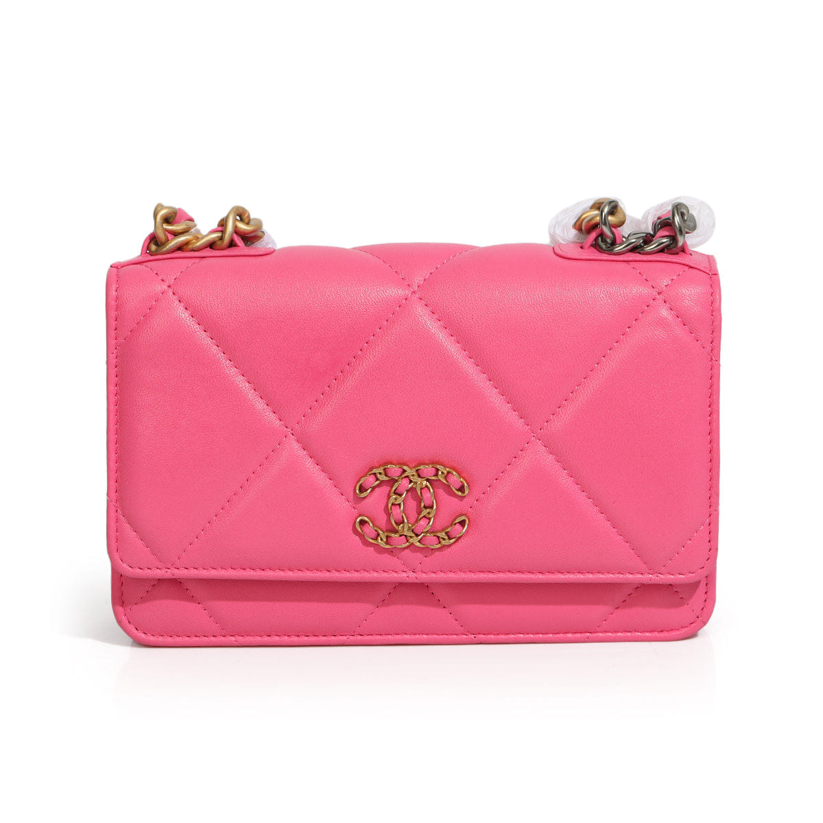 Chanel 19 Fuchsia Wallet On Chain Bag