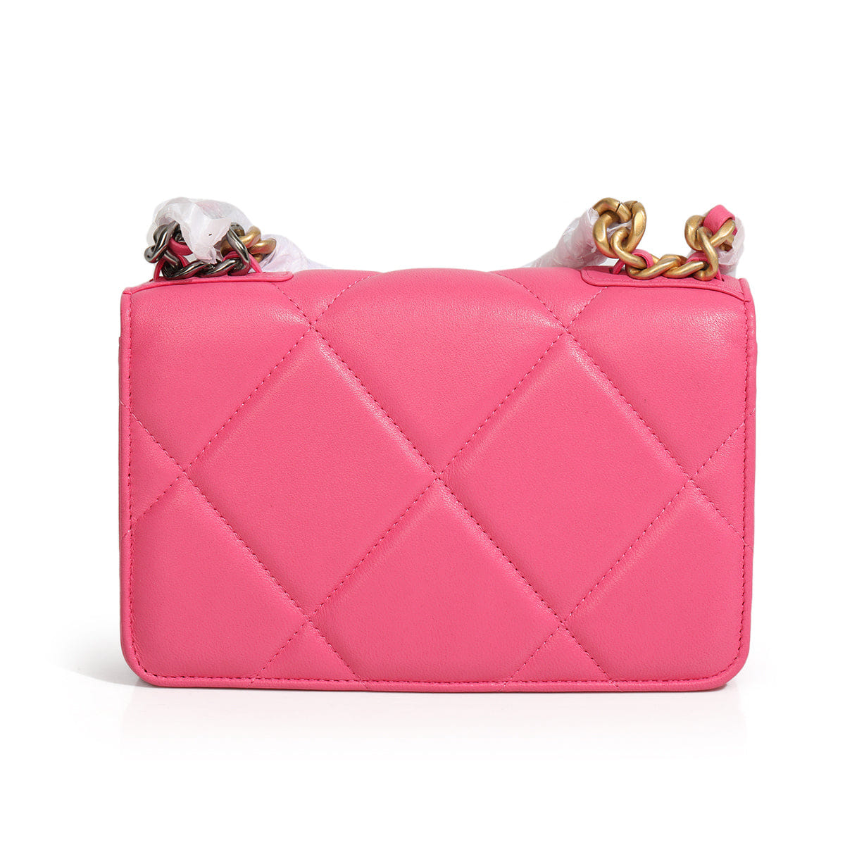 Chanel 19 Fuchsia Wallet On Chain Bag