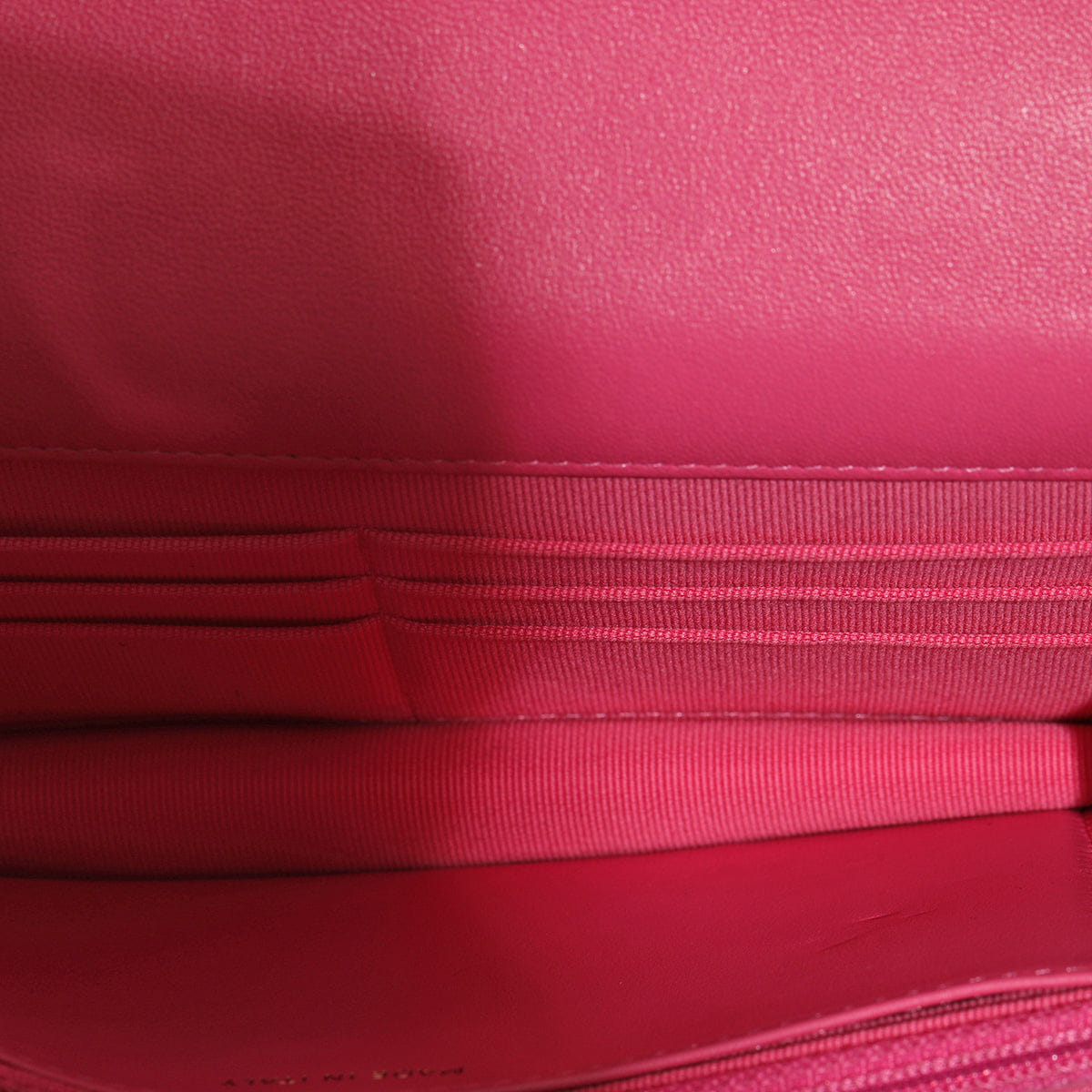 Chanel 19 Fuchsia Wallet On Chain Bag