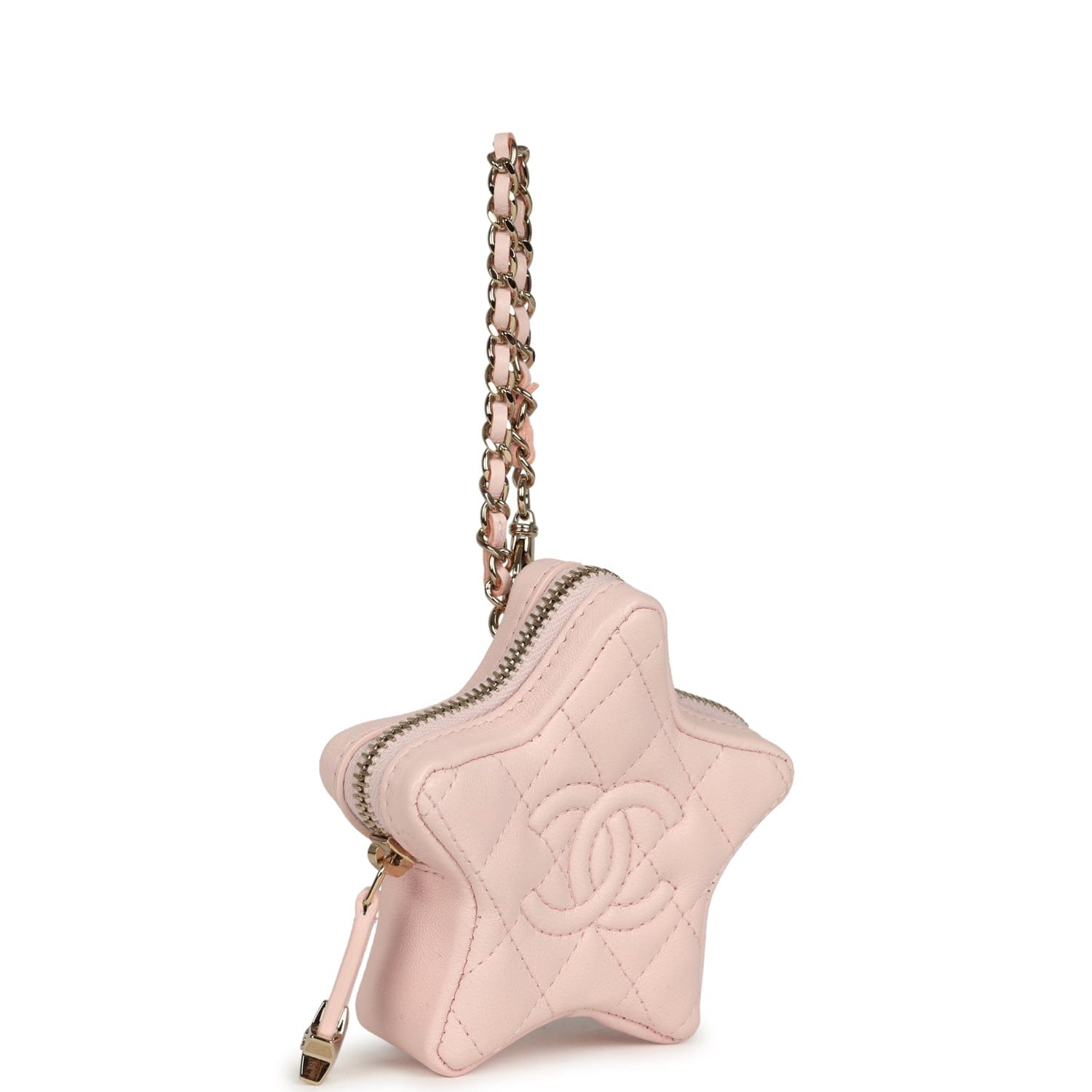Chanel Star Charm Light Pink Lambskin Gold Hardware