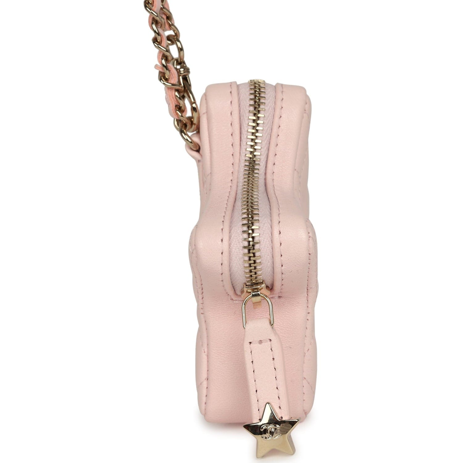 Chanel Star Charm Light Pink Lambskin Gold Hardware