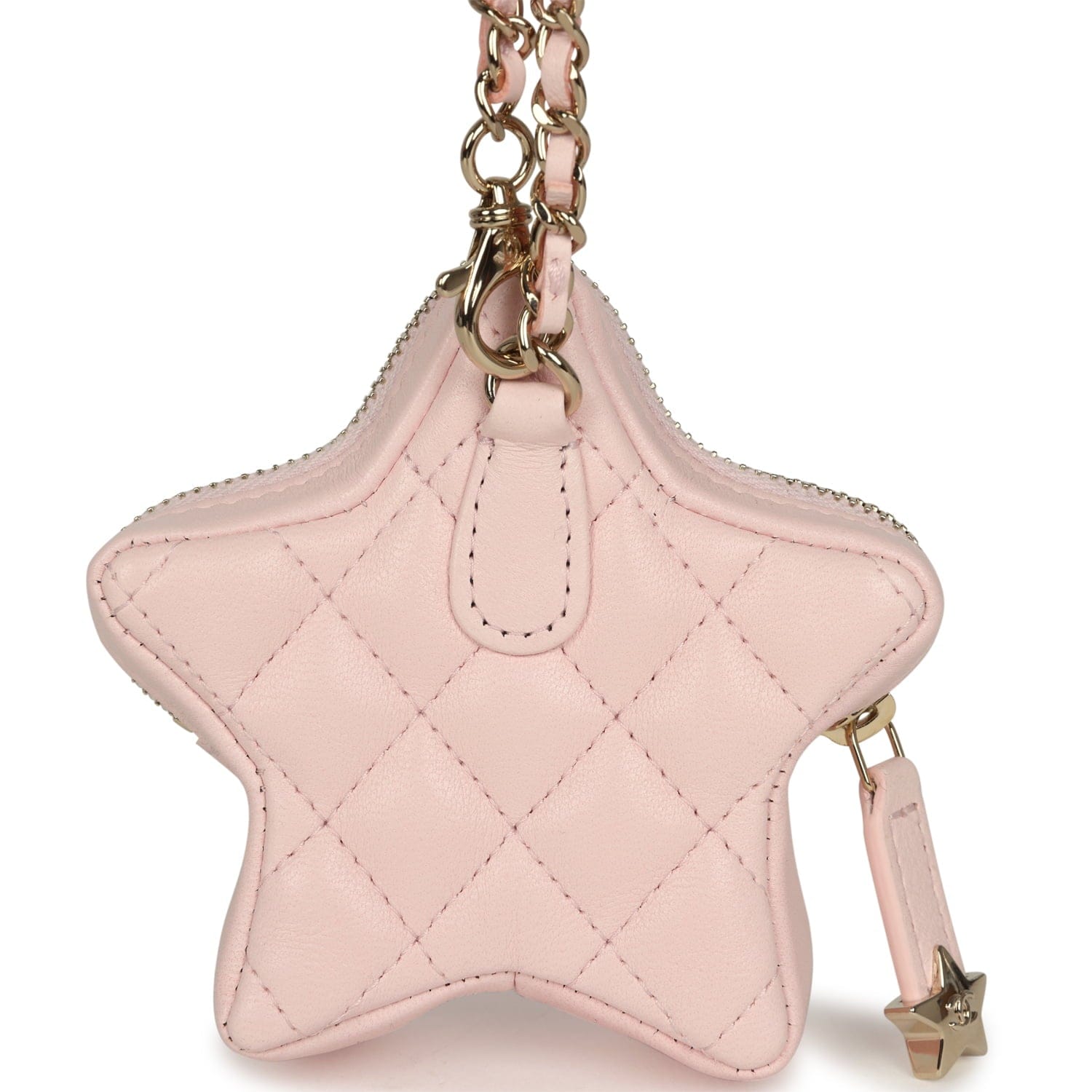 Chanel Star Charm Light Pink Lambskin Gold Hardware