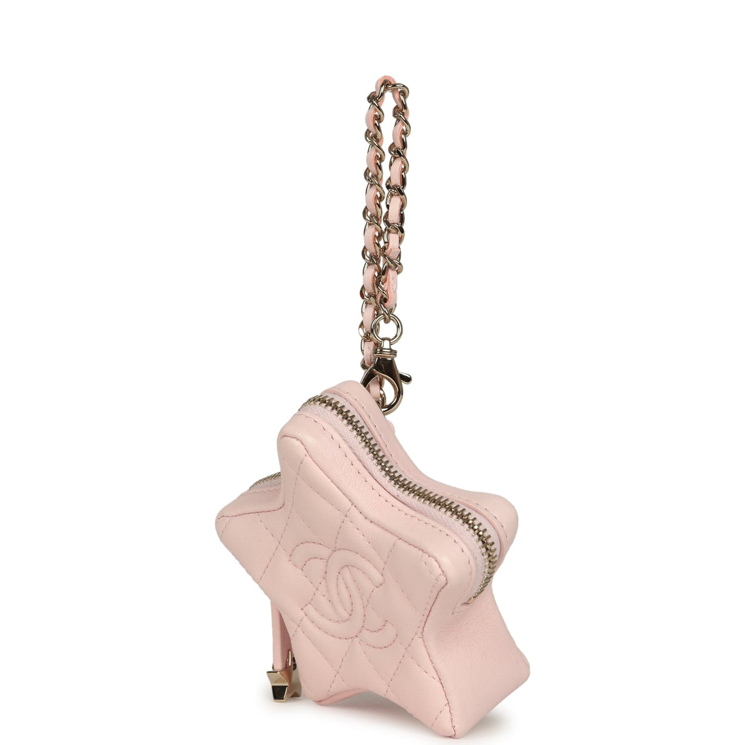 Chanel Star Charm Light Pink Lambskin Gold Hardware