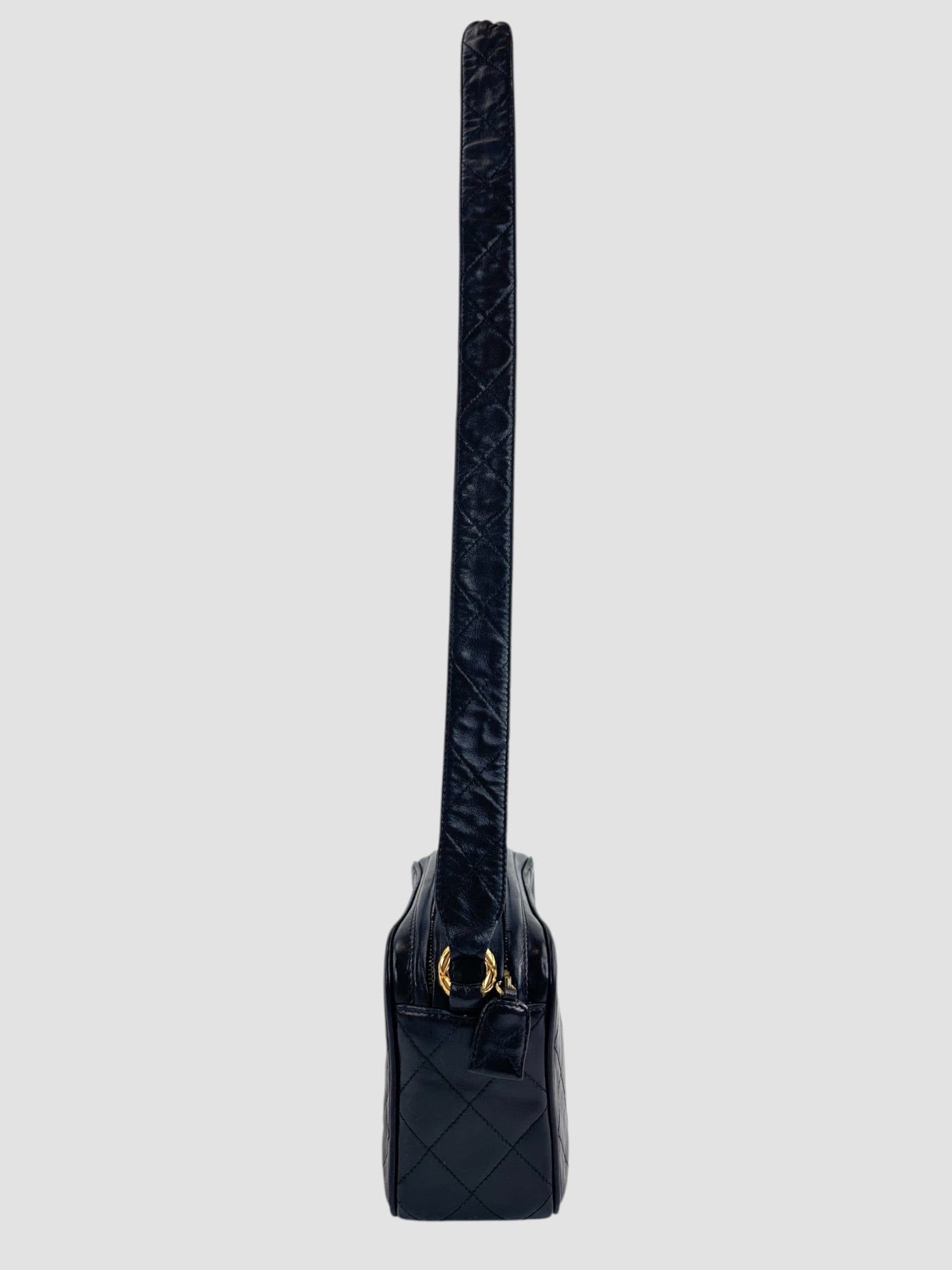 Chanel Black Leather Vintage Camera Bag