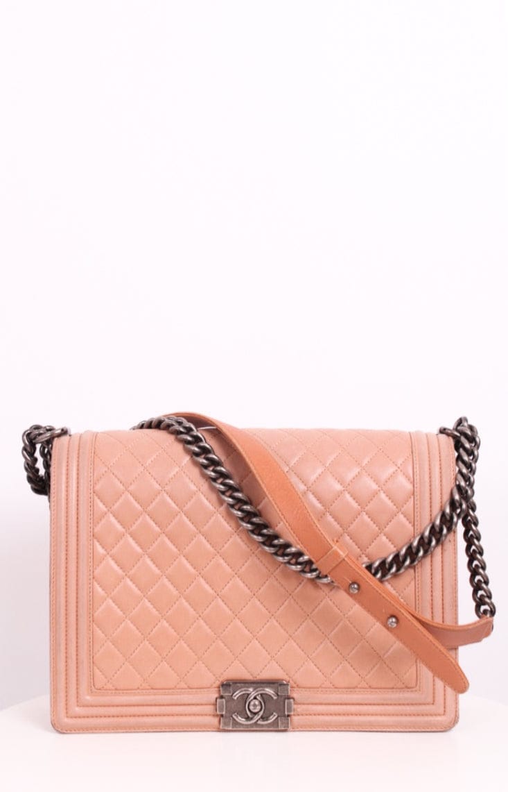 Chanel Large Boy Bag Nude Large