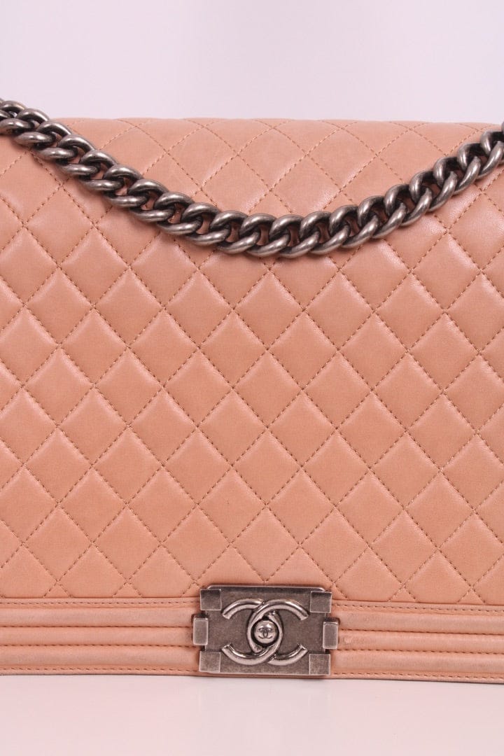 Chanel Large Boy Bag Nude Large